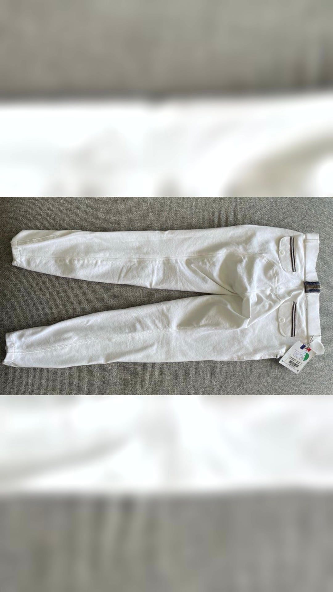 Pantalon équitation blanc concours, média 3
