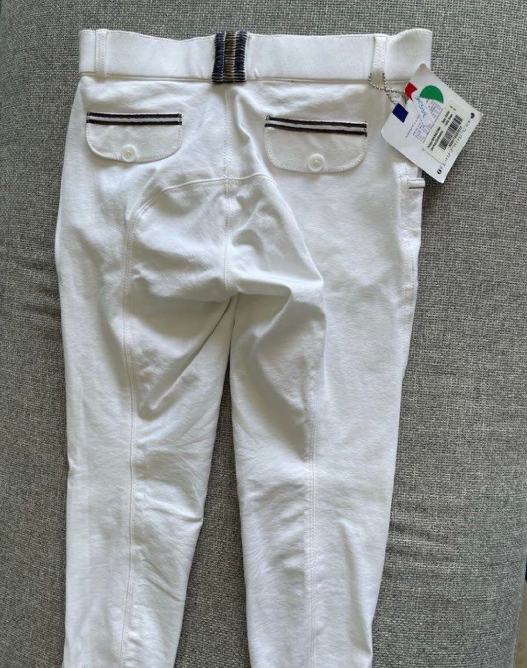 Pantalon équitation blanc concours, média 4