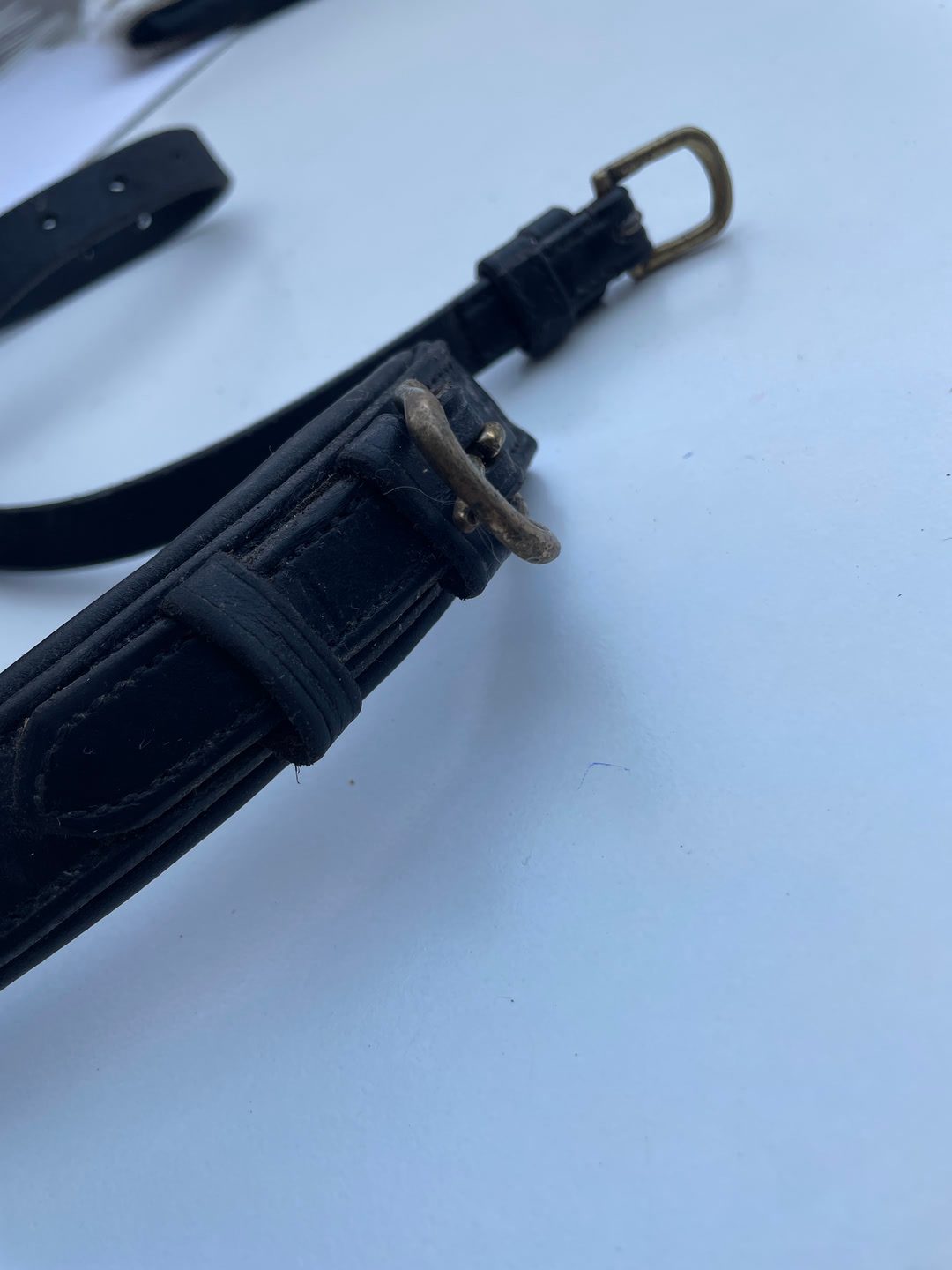Muserole cuir noir, média 2