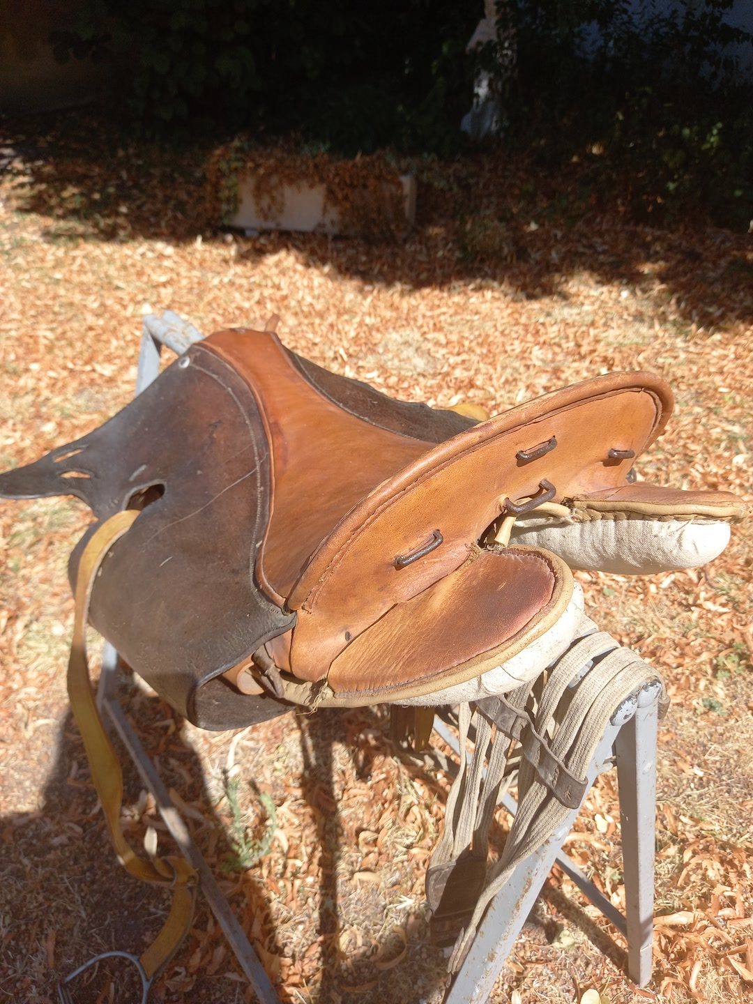 Selle cuir ancienne, média 9