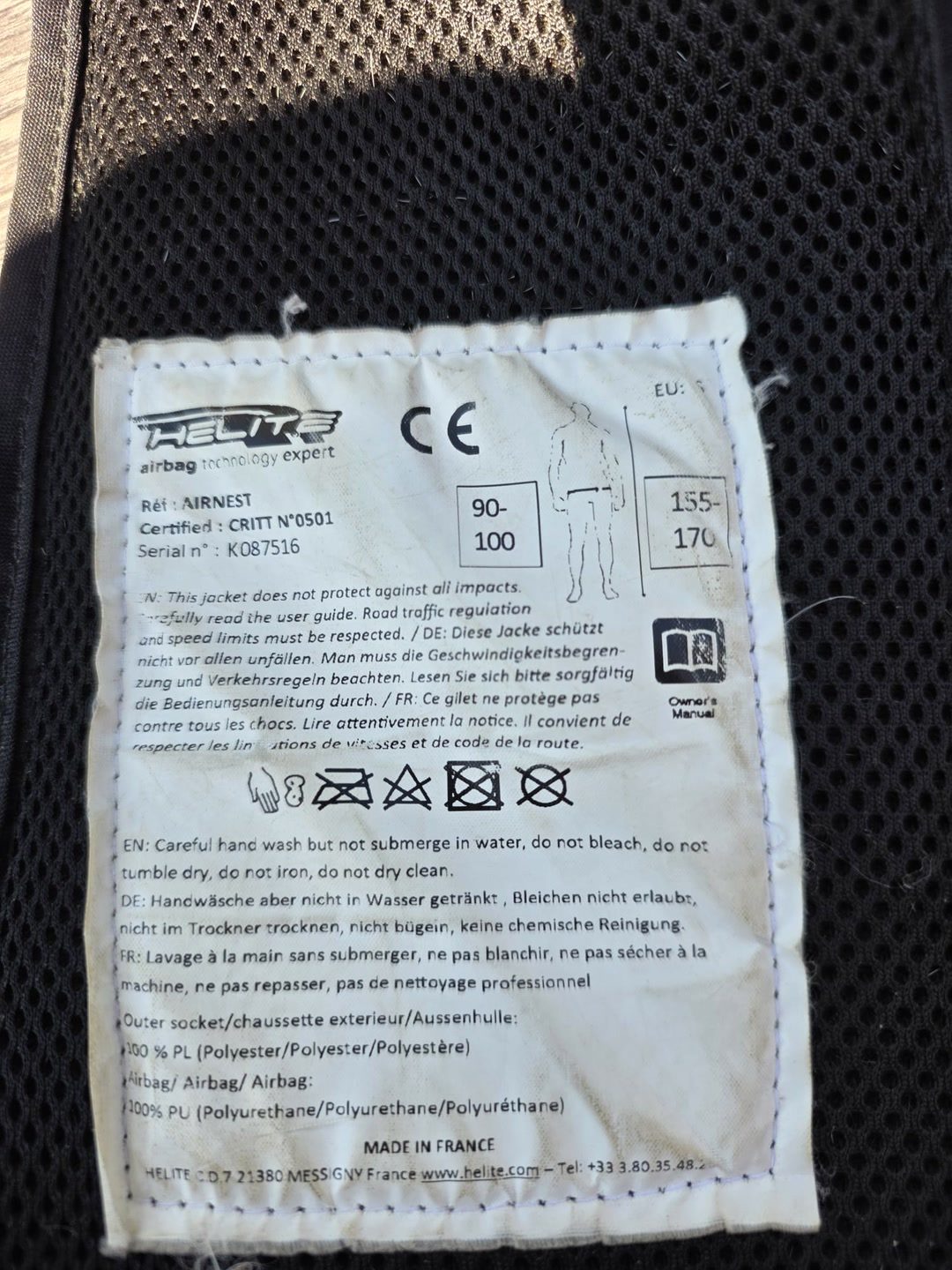 Gilet air bag equithème hélite, média 3
