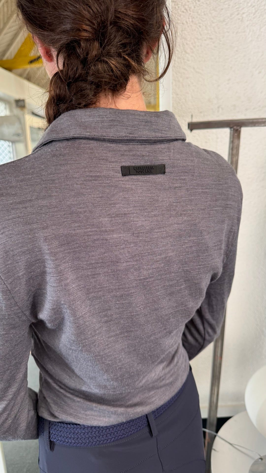 Polo training Cavalleria Toscana Tech Wool gris - Taille S - Neuf avec étiquette, média 6