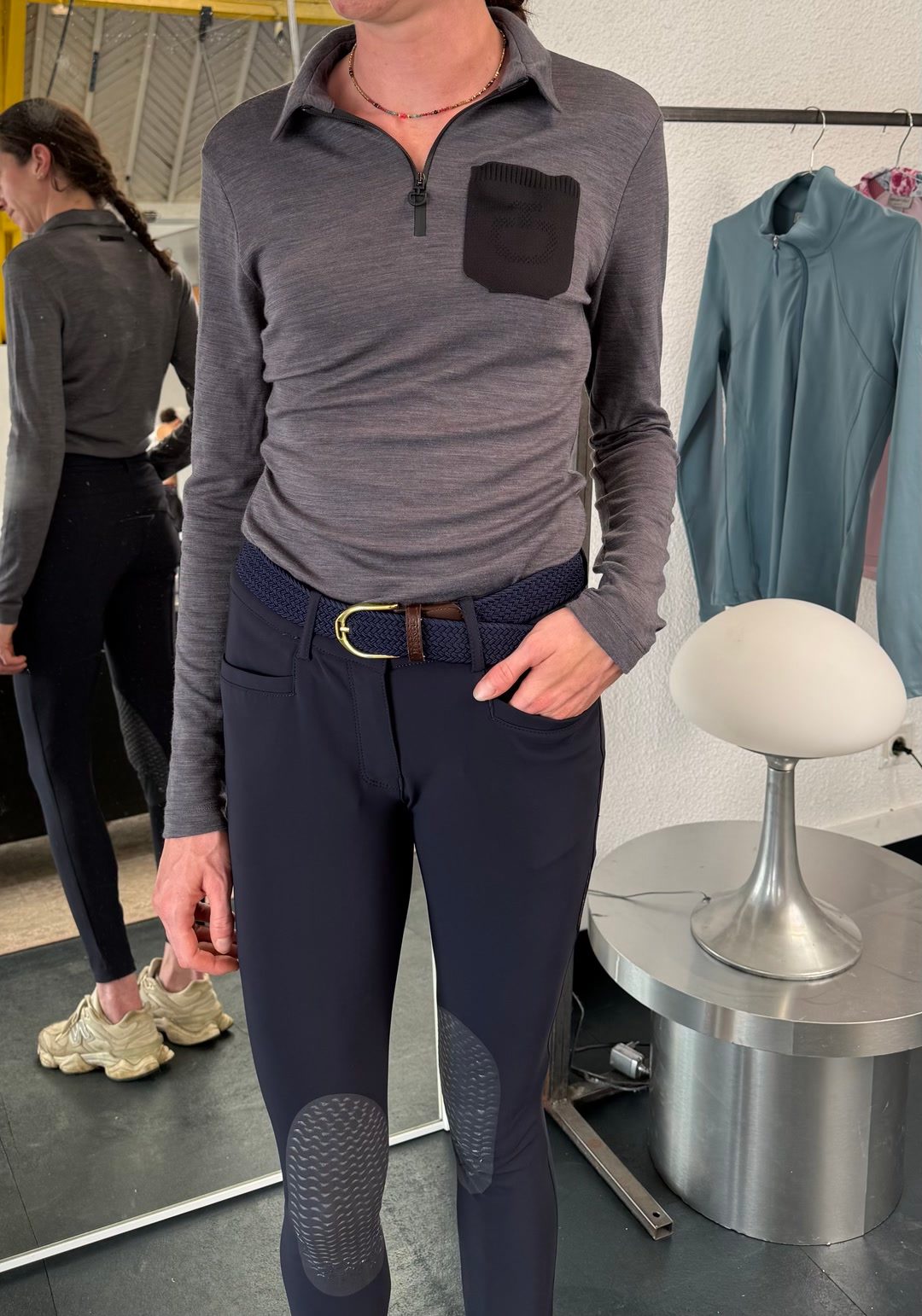 Polo training Cavalleria Toscana Tech Wool gris - Taille S - Neuf avec étiquette, média 3