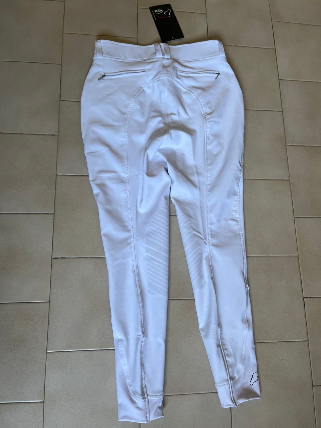 Pantalon de concours blanc HKM, média 4
