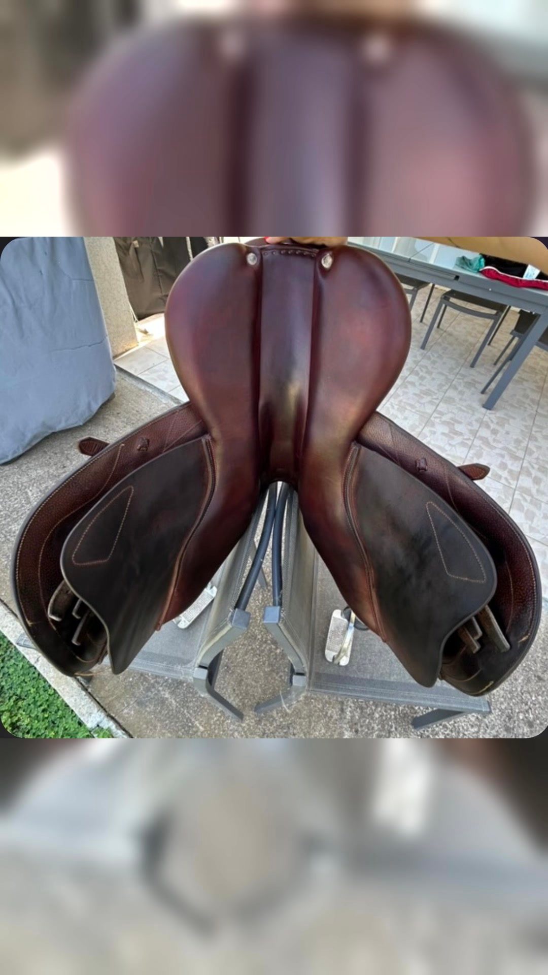 Selle CWD SE01 17,5" – Excellent état – Cuir chocolat, média 6