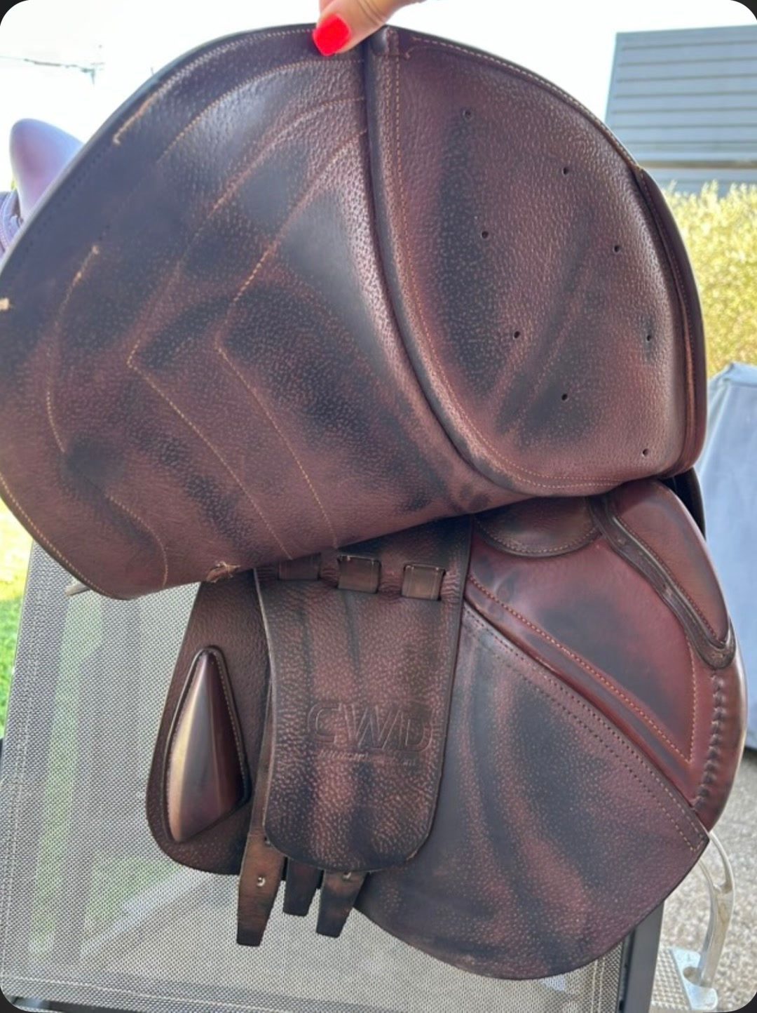 Selle CWD SE01 17,5" – Excellent état – Cuir chocolat, média 8