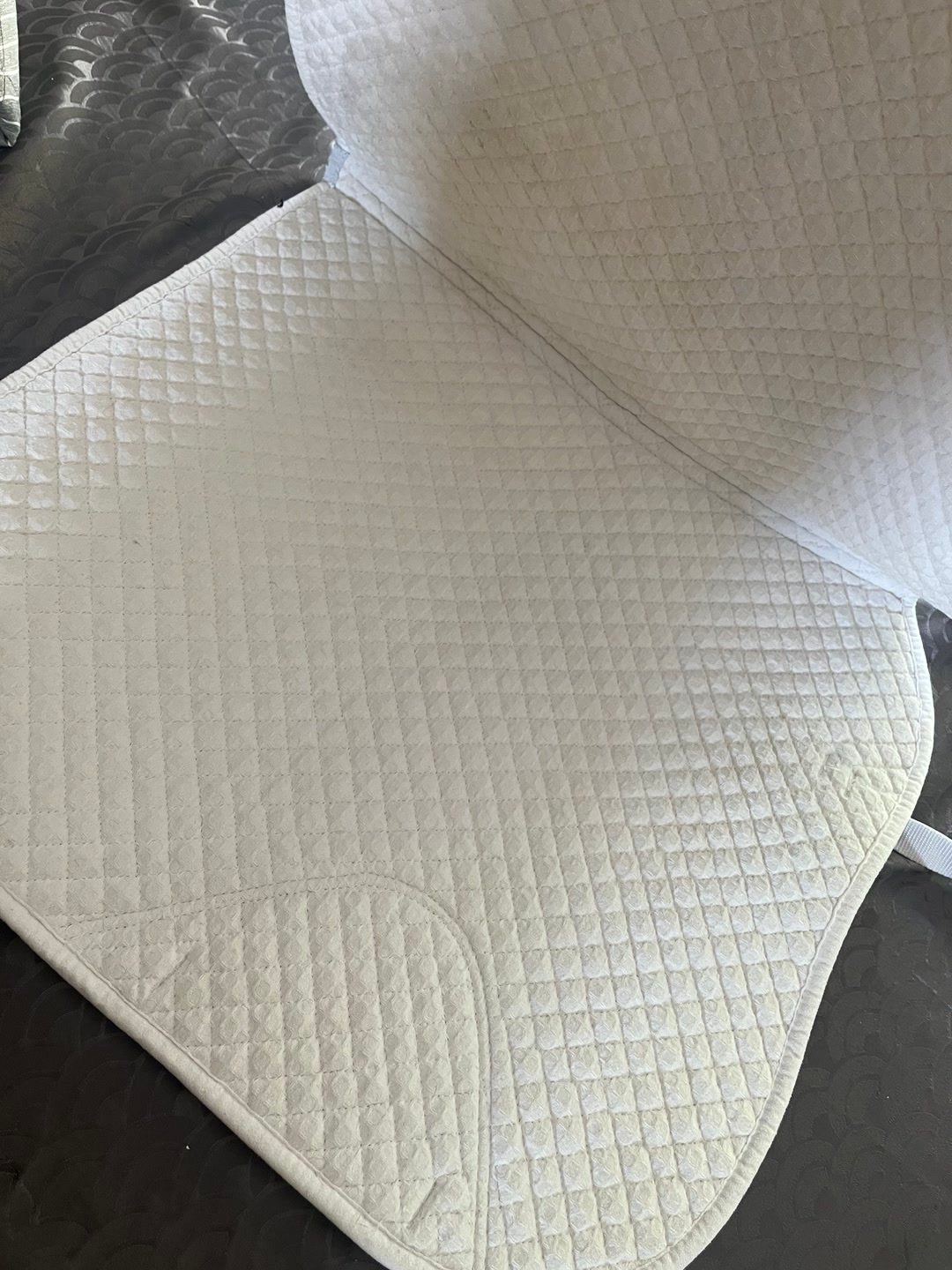TAPIS DRESSAGE BLANC, média 3