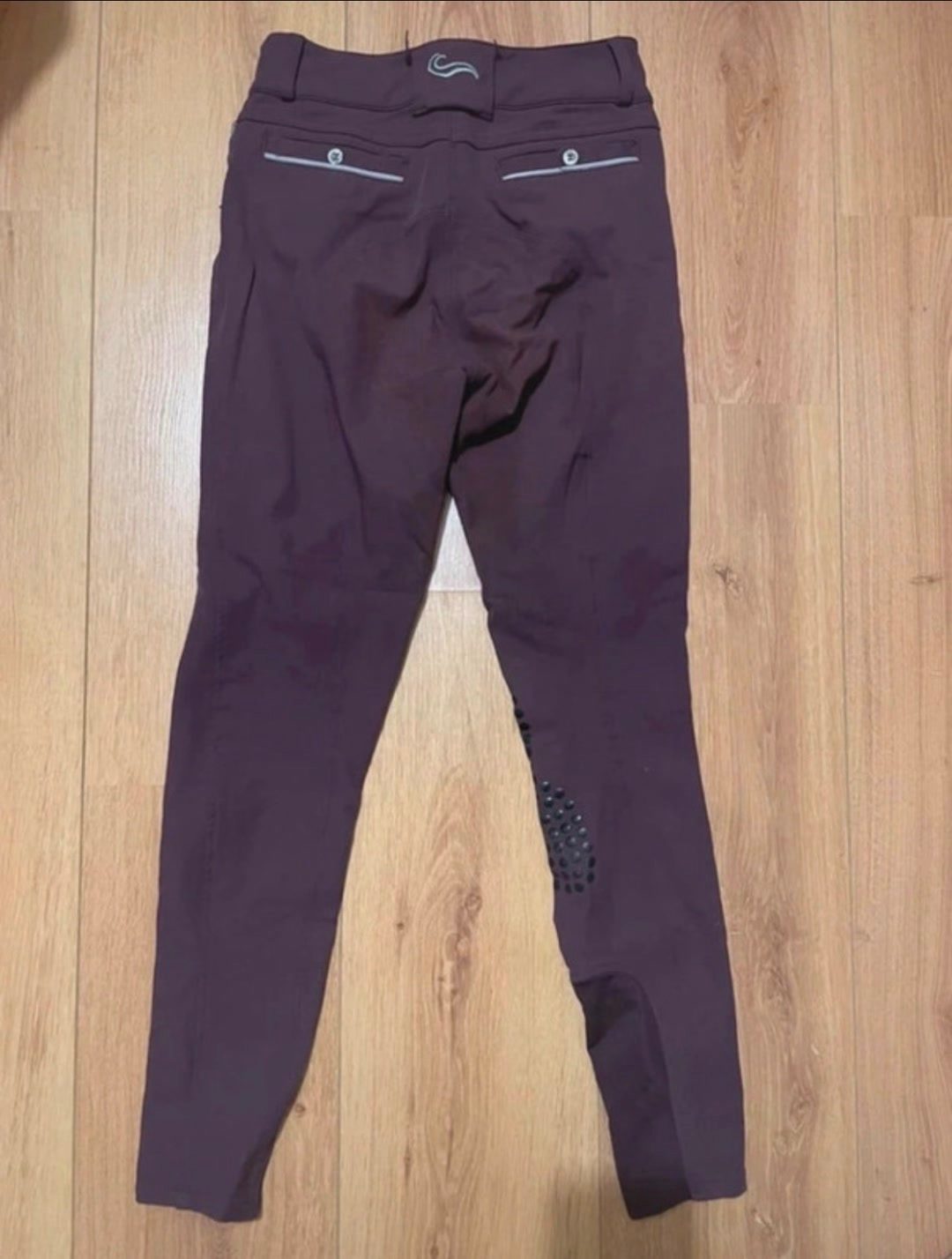 Pantalon d’équitation rouge bordeaux, média 3