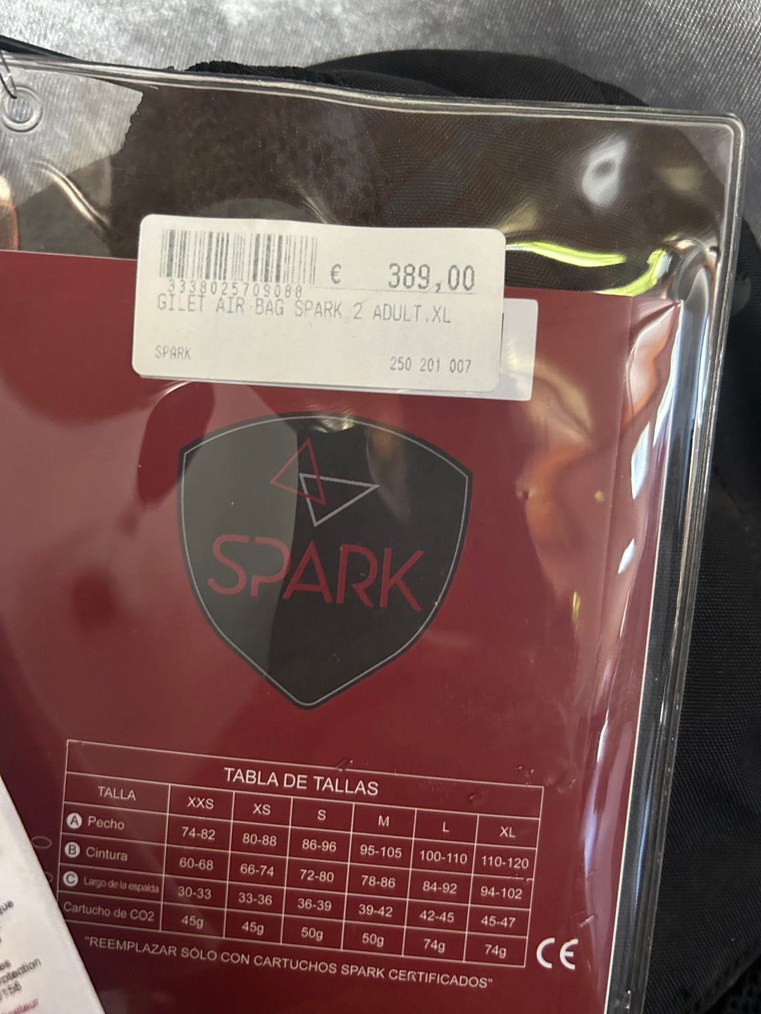 Airbag Spark, média 9