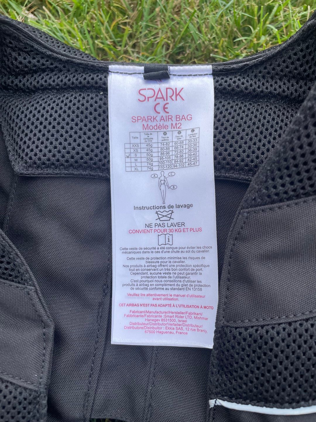 Airbag femme taille S spark, média 3