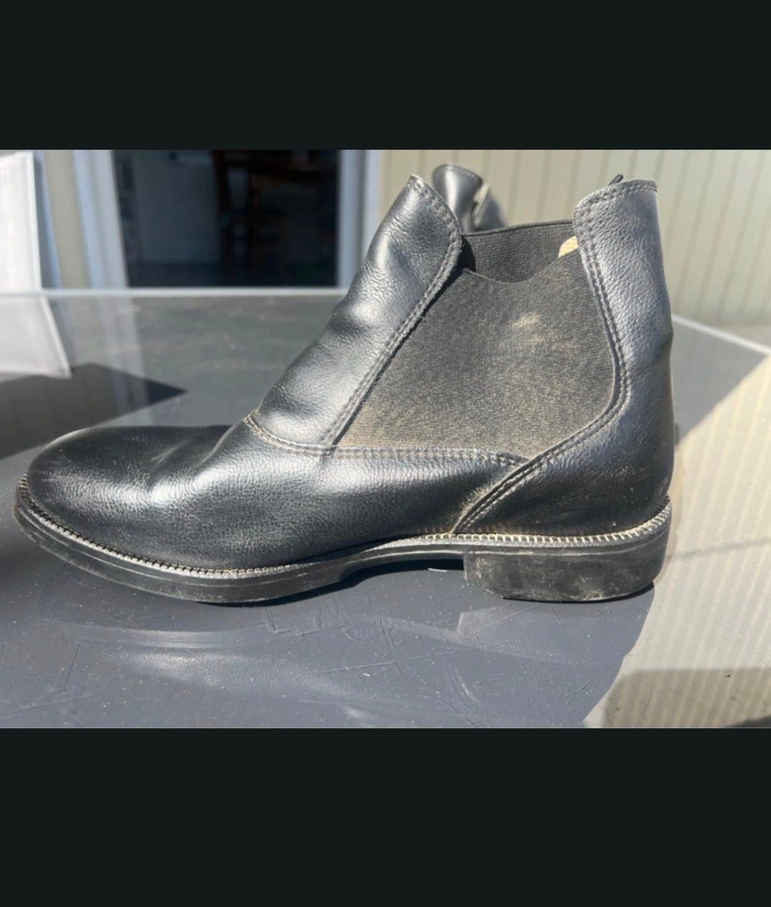 Boots en cuir / taille 38, média 4