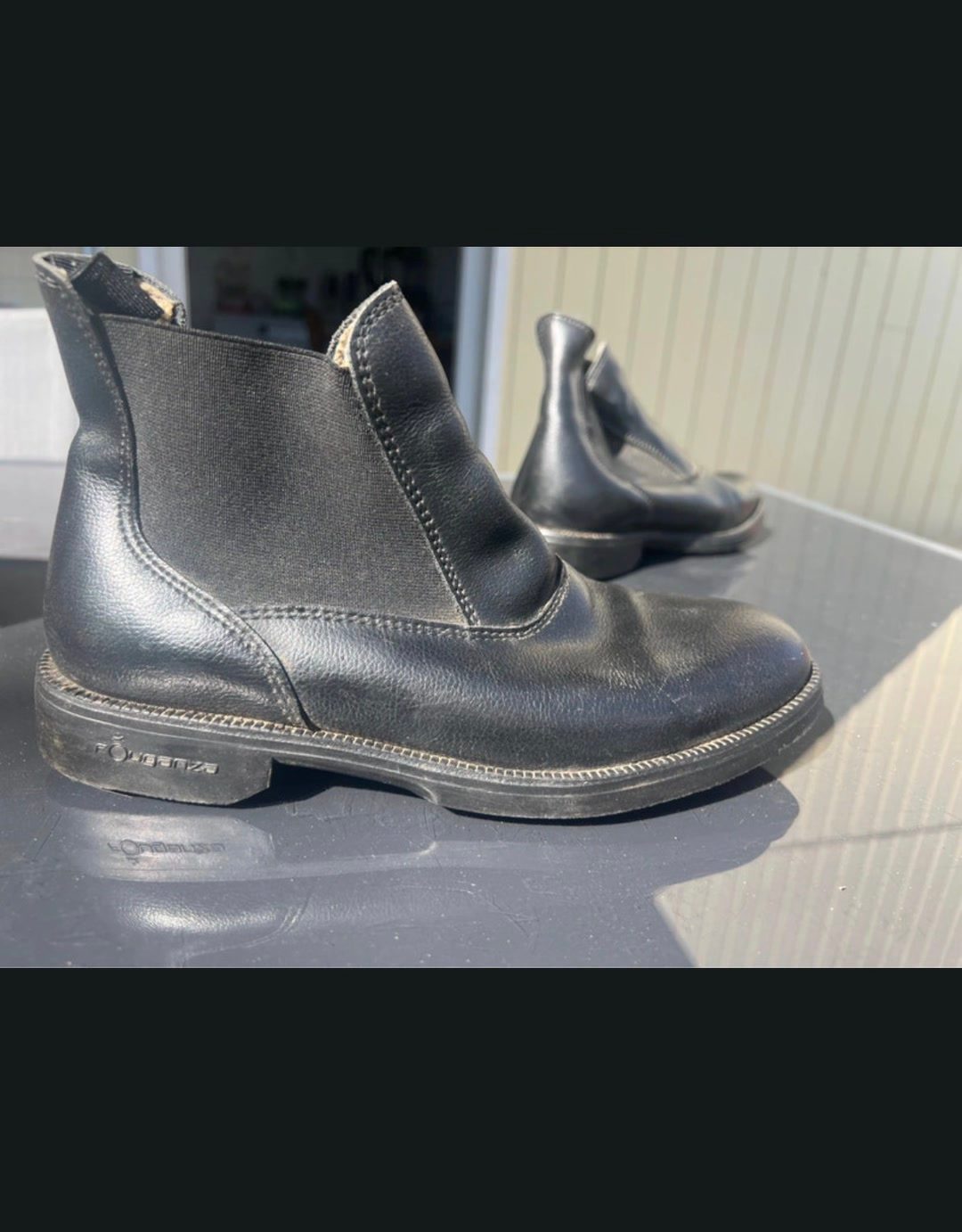 Boots en cuir / taille 38, média 5