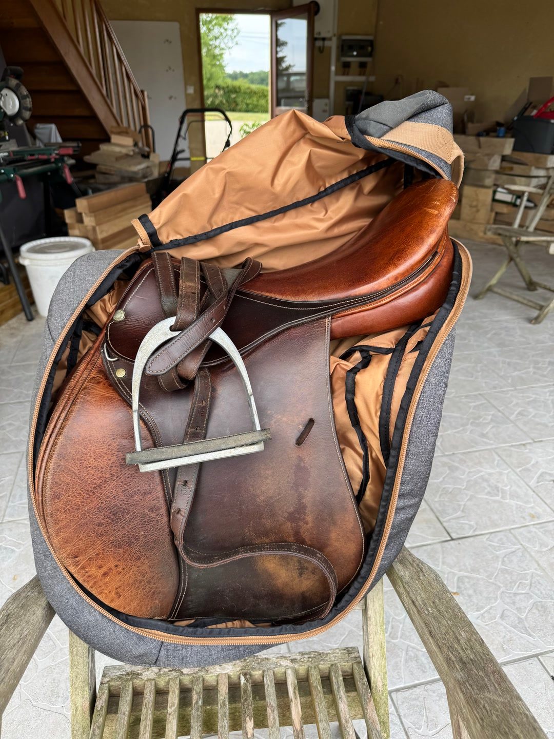 Selle belloir saumur 17,5 pouces, média 3