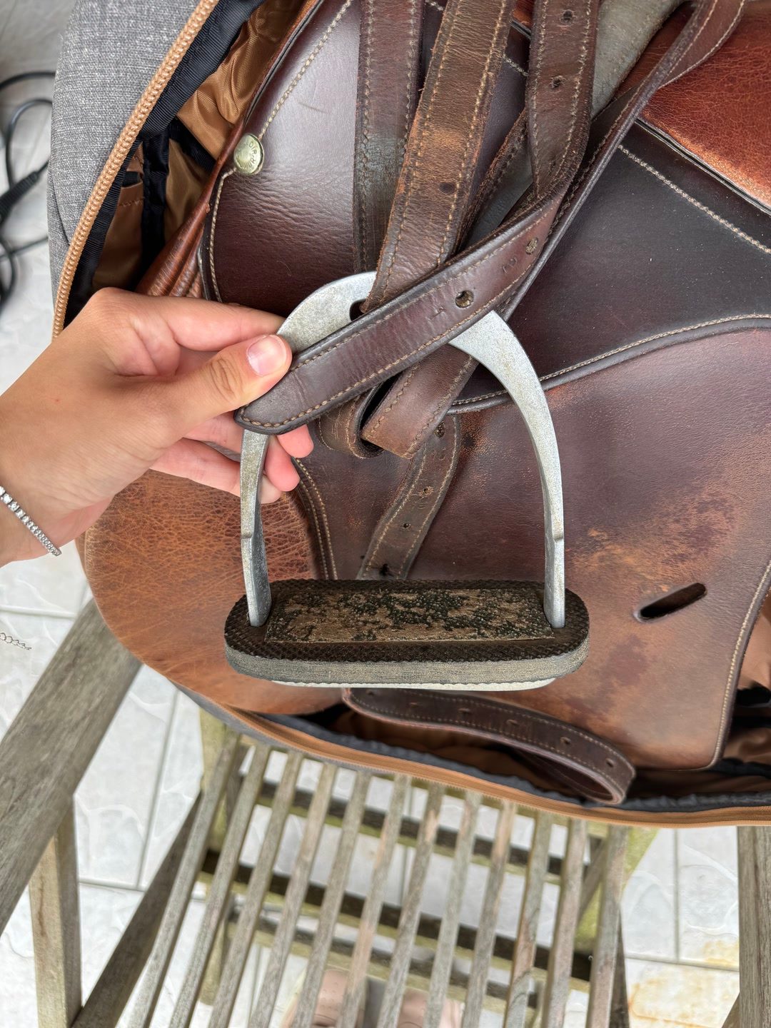 Selle belloir saumur 17,5 pouces, média 5