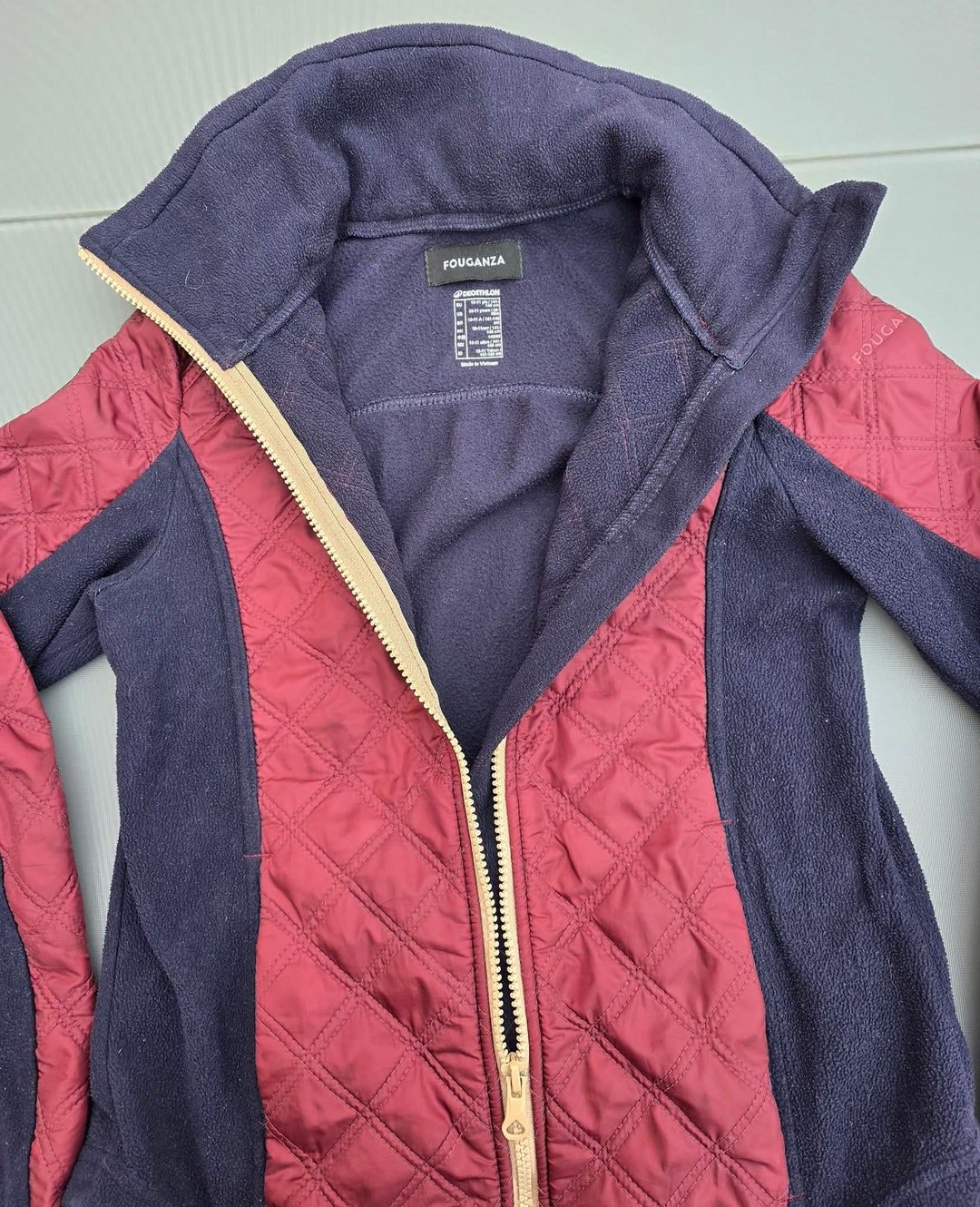 Veste d'équitation zippée polaire 10-11 ans fouganza, média 2
