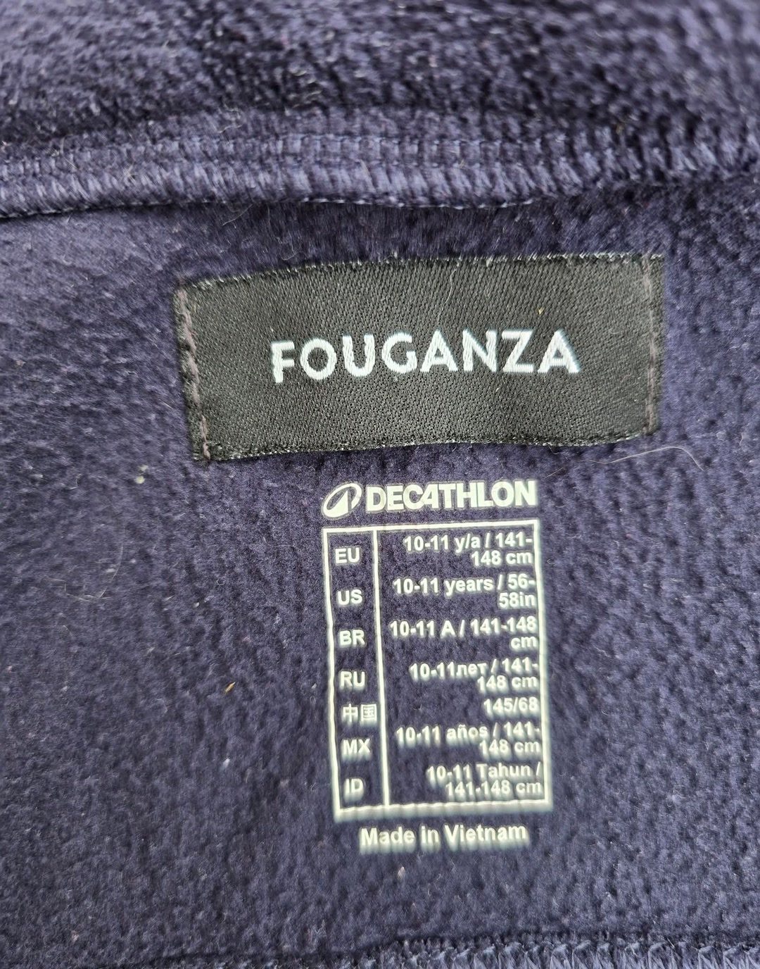 Veste d'équitation zippée polaire 10-11 ans fouganza, média 3