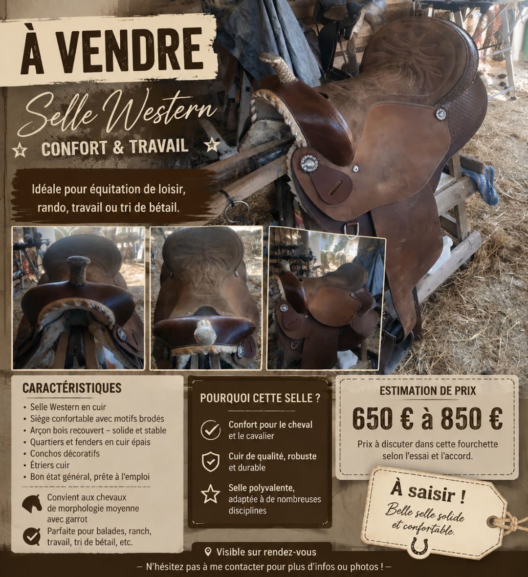 Selle western, média 2