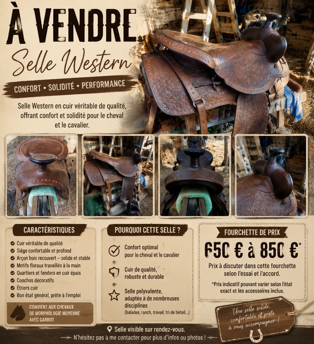 Selle western, média 5