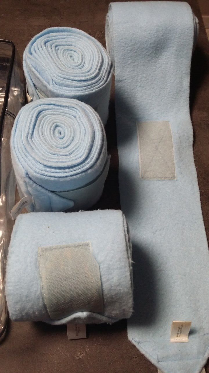 Lot de 4 bandes de polo (polaire) Belstar bleu clair, média 2