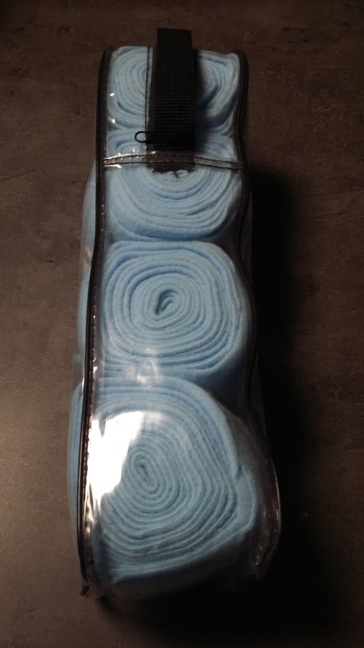 Lot de 4 bandes de polo (polaire) Belstar bleu clair, média 3