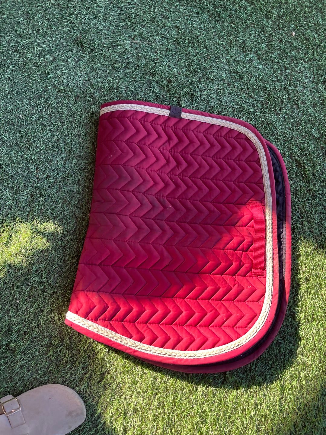Tapis bordeaux equiteme, média 3