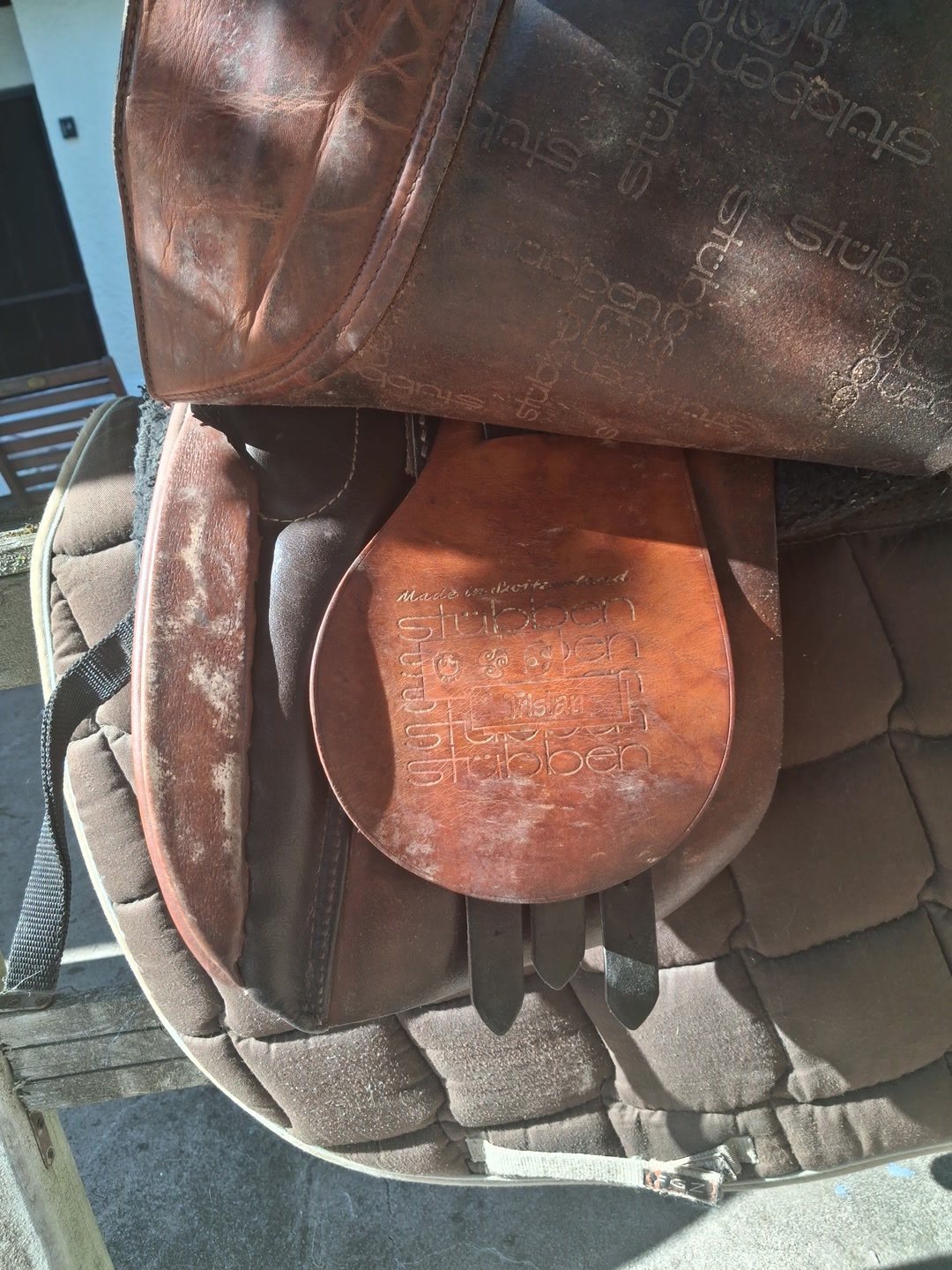 Selle de cheval Stübben Siegfried équipée - Remise en mains propres uniquement, média 12