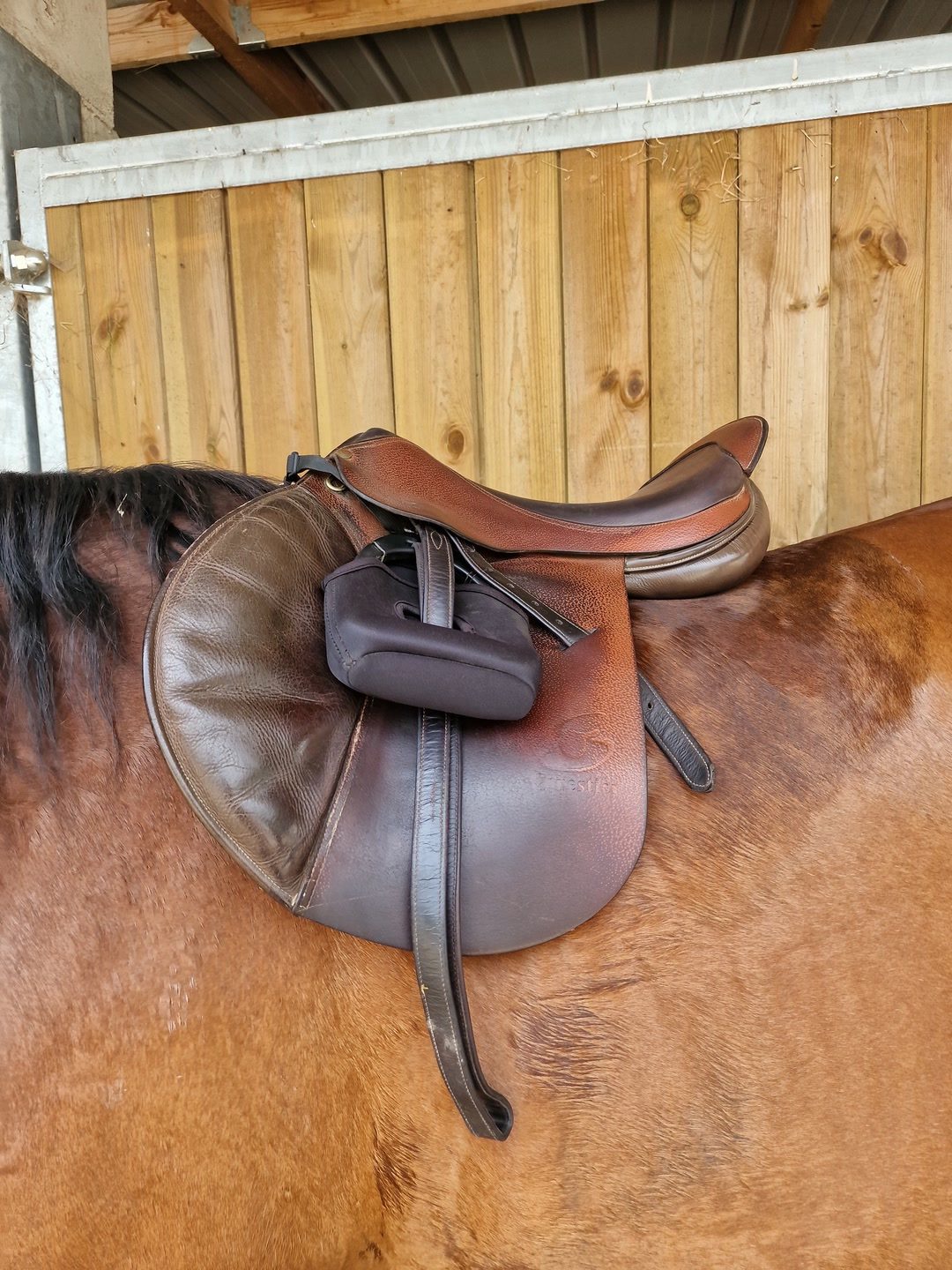 Selle cheval 17.5 pouces, média 6