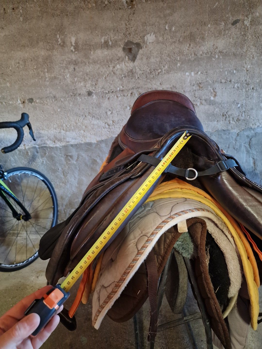 Selle cheval 17.5 pouces, média 8