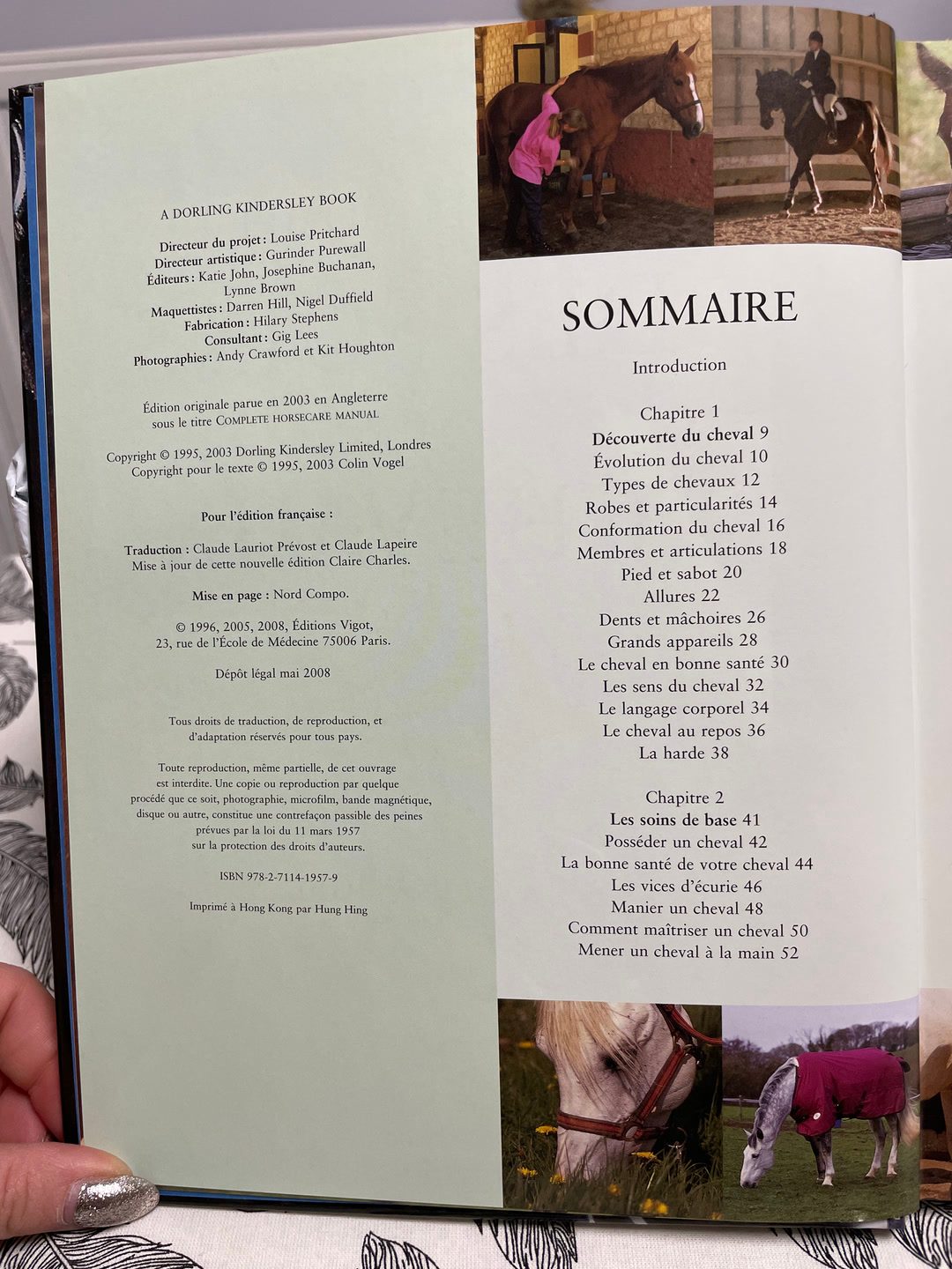 Livre : soins aux chevaux, média 2