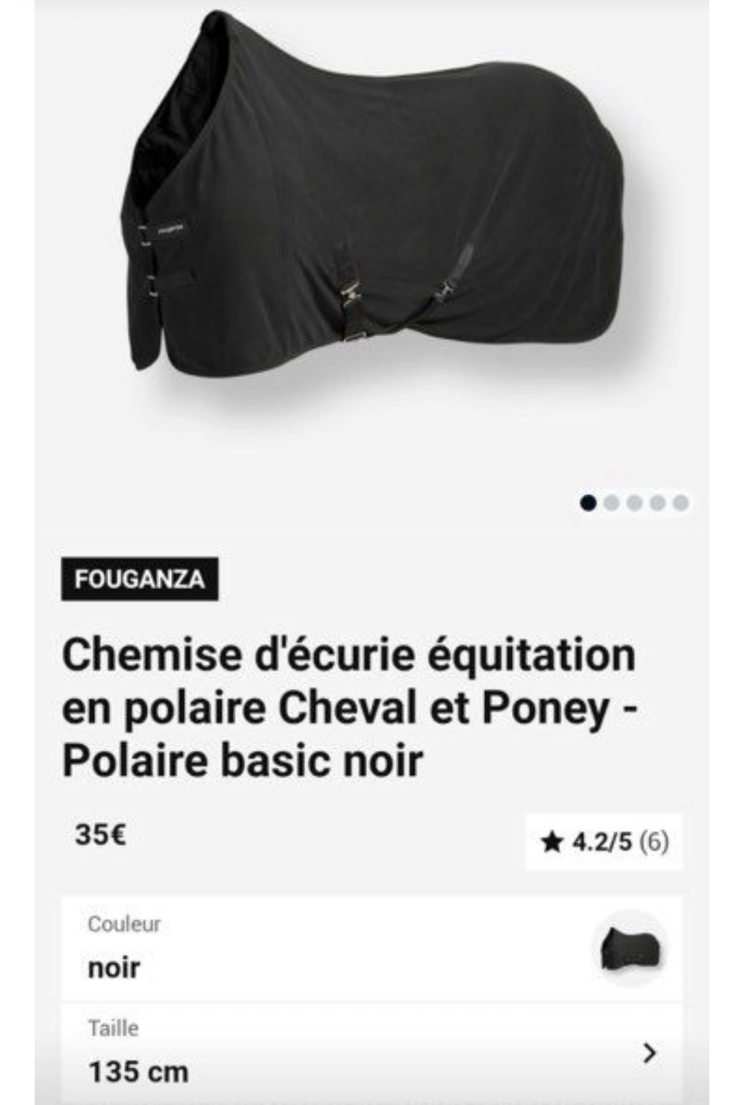 Couverture polaire  taille 135, média 5