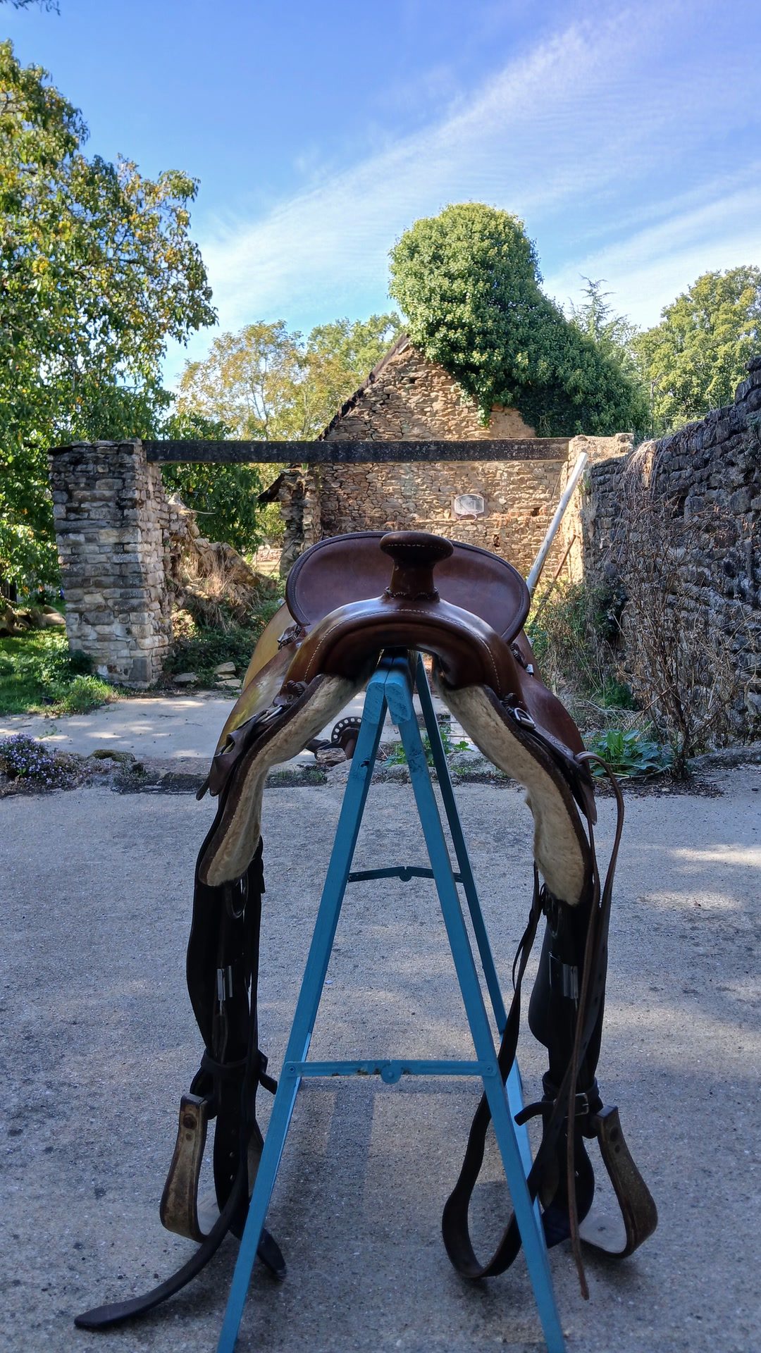 Selle western en cuir, média 3