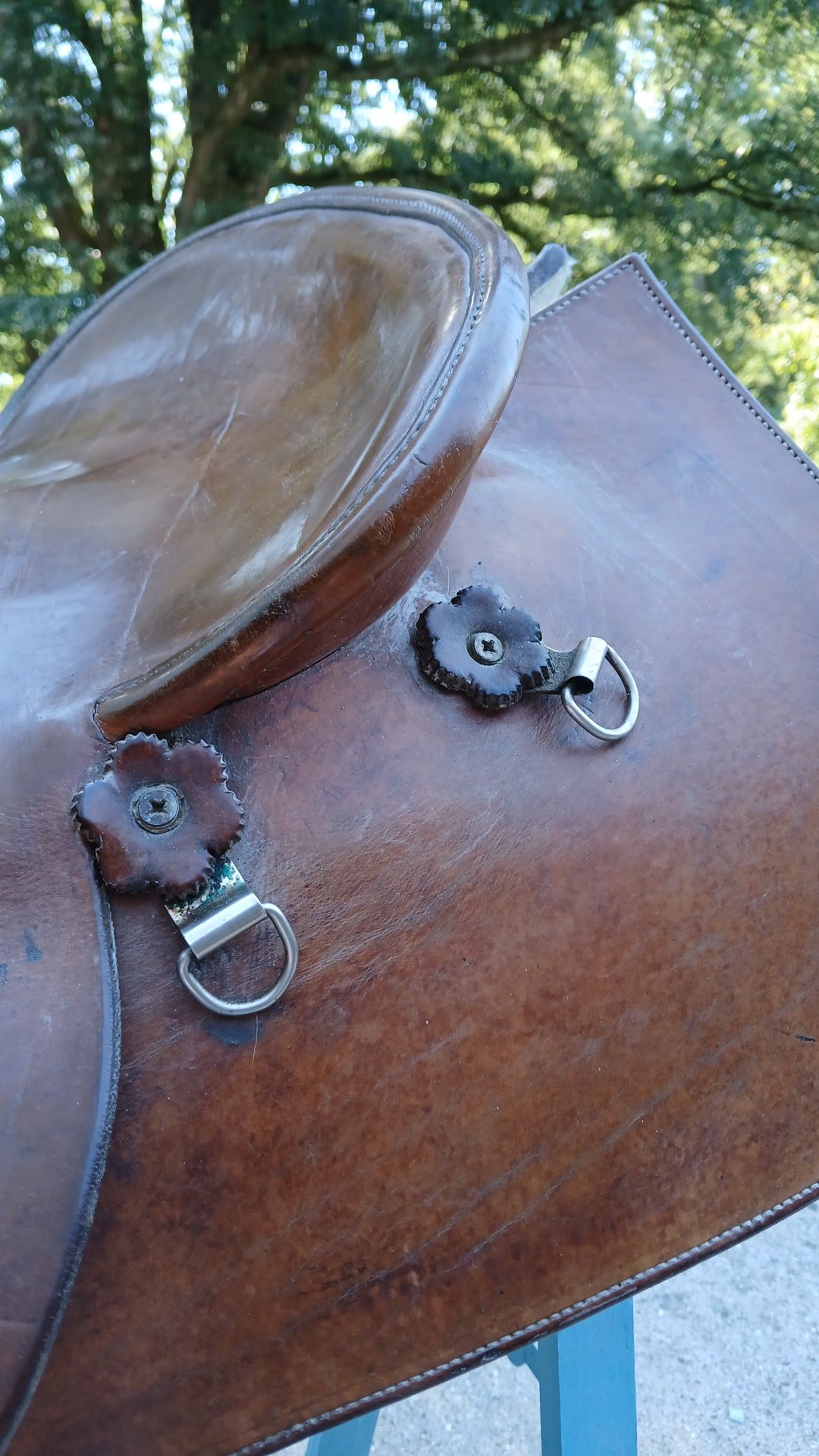 Selle western en cuir, média 7