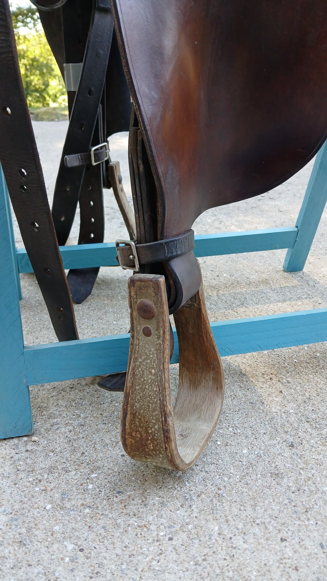 Selle western en cuir, média 4