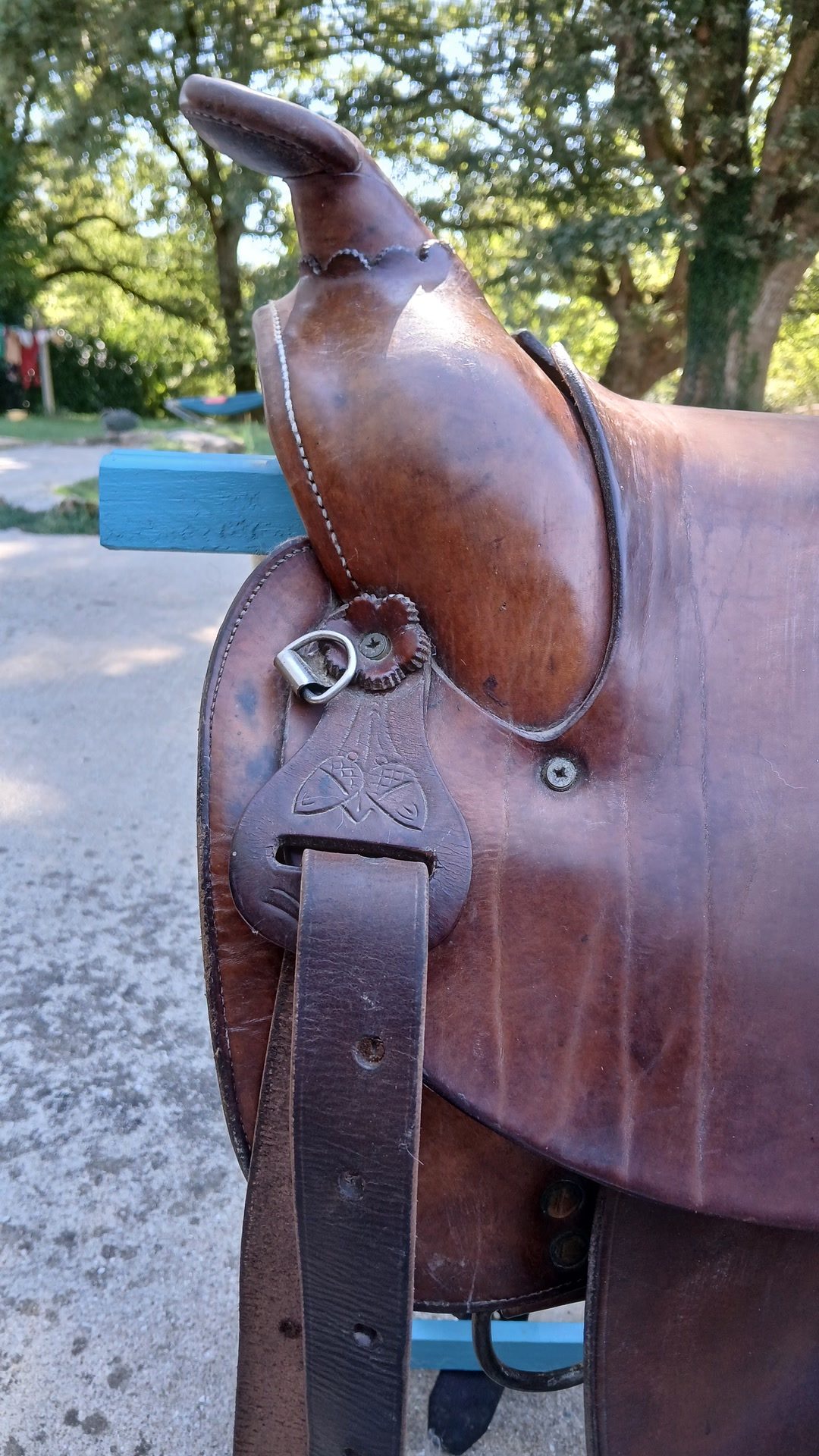 Selle western en cuir, média 6