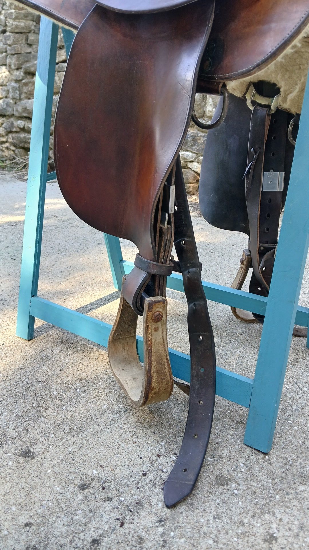Selle western en cuir, média 5