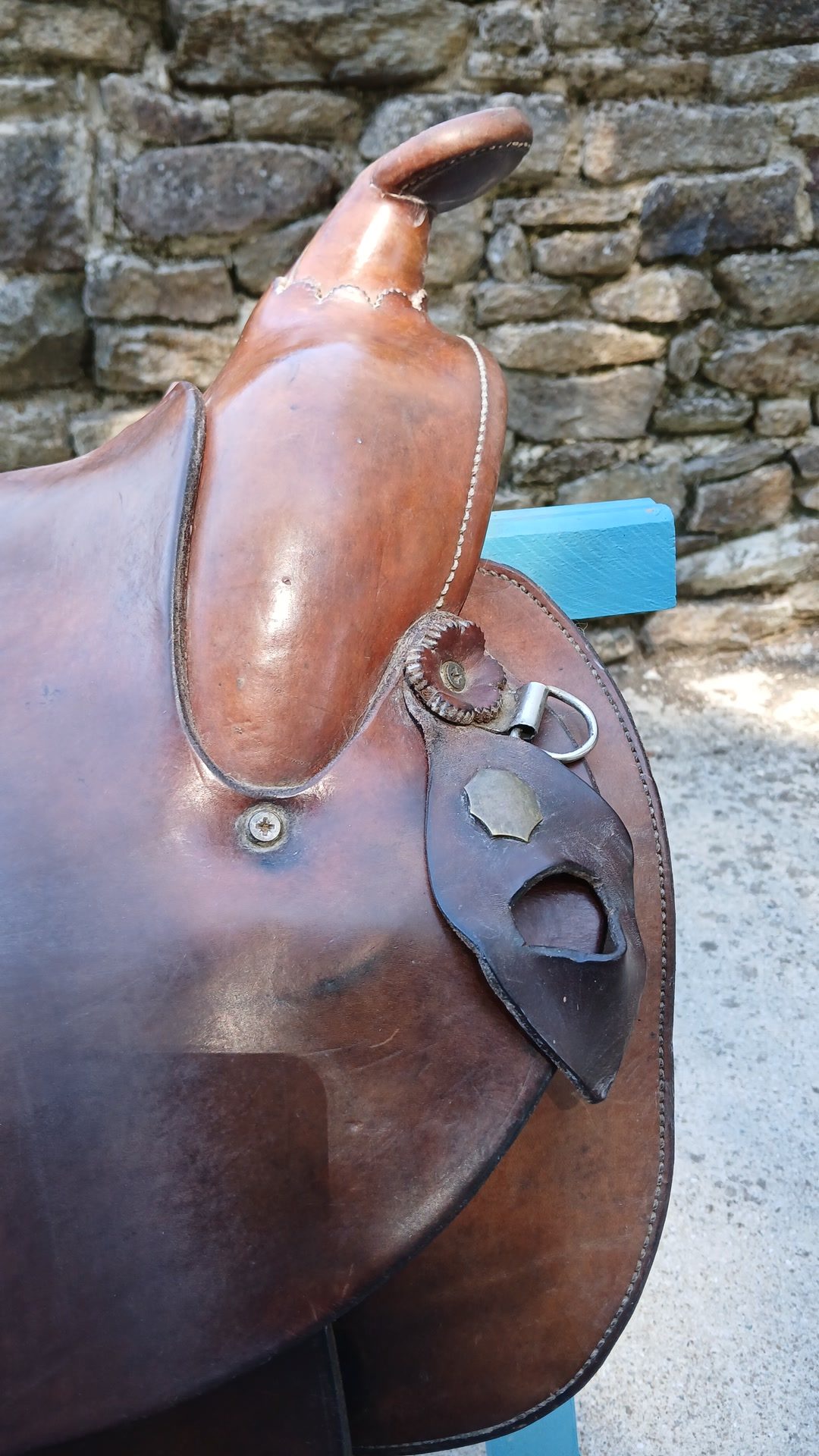 Selle western en cuir, média 8
