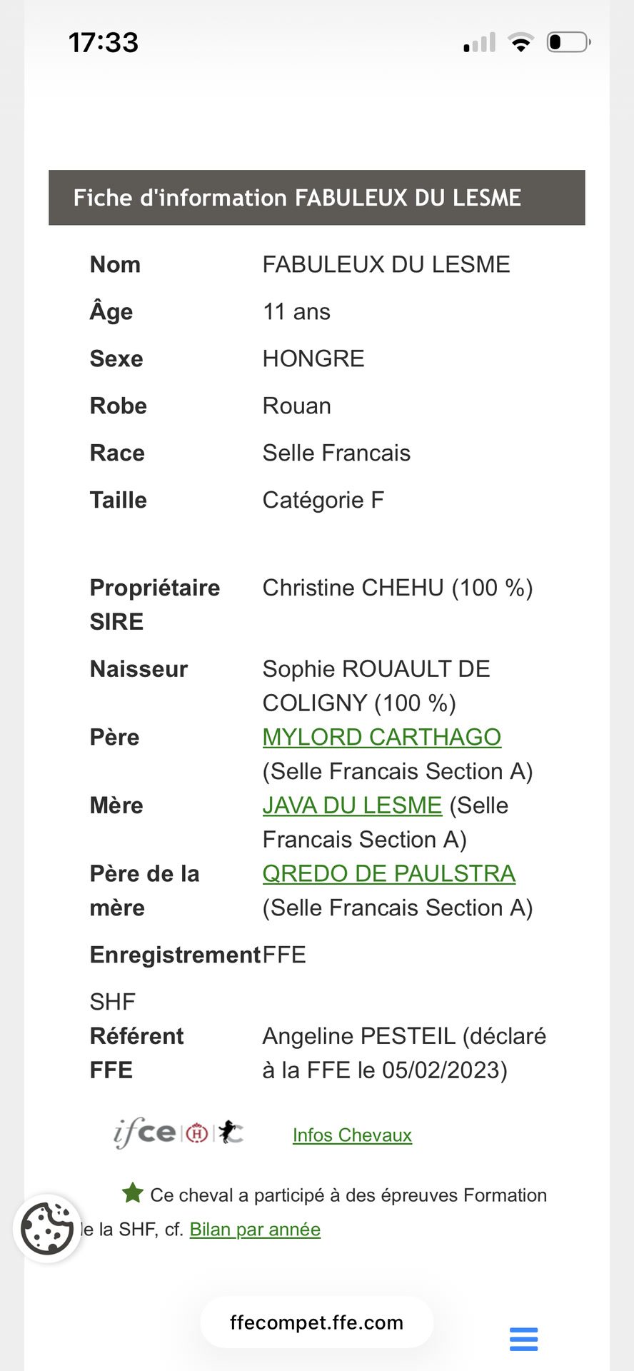 FABULEUX DU LESME, média 8