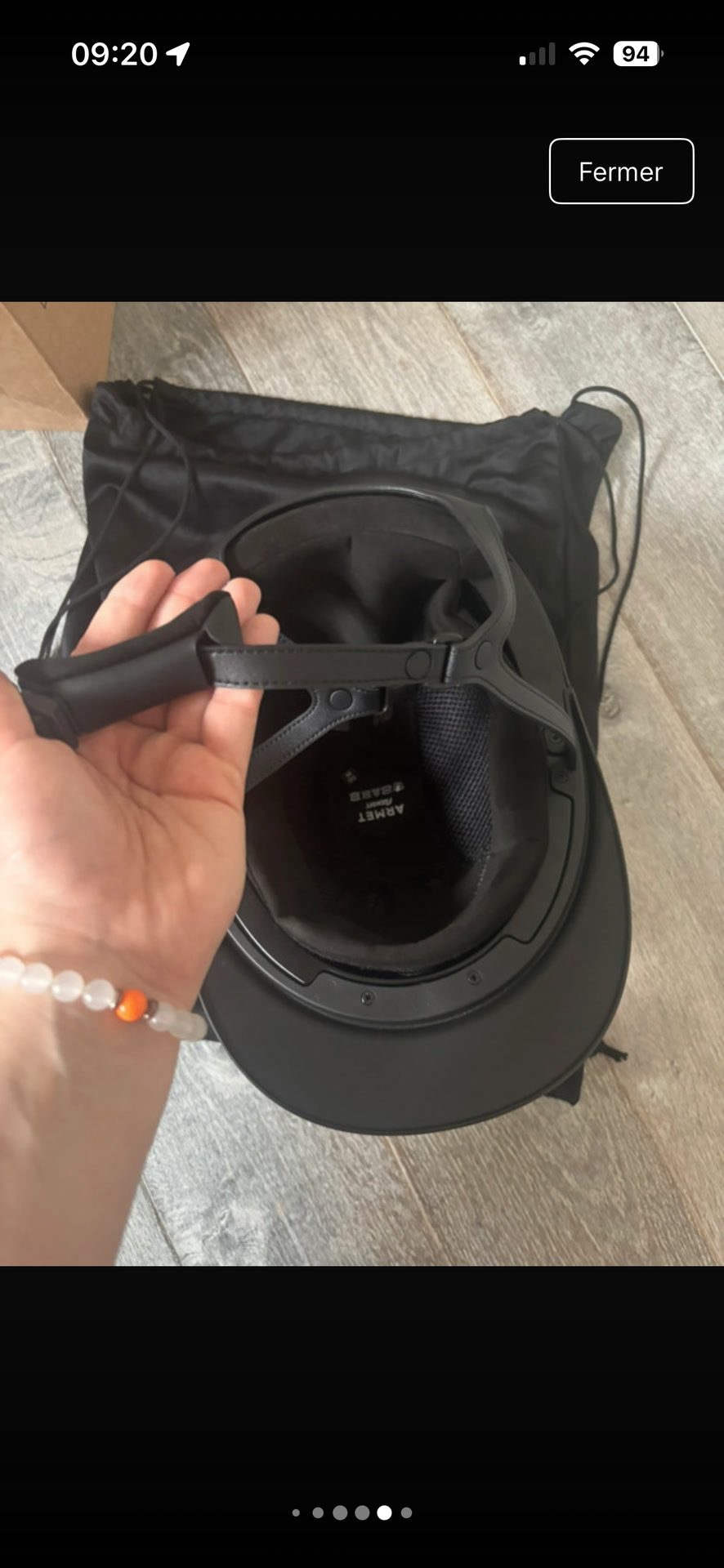 Casque flex on noir, média 4