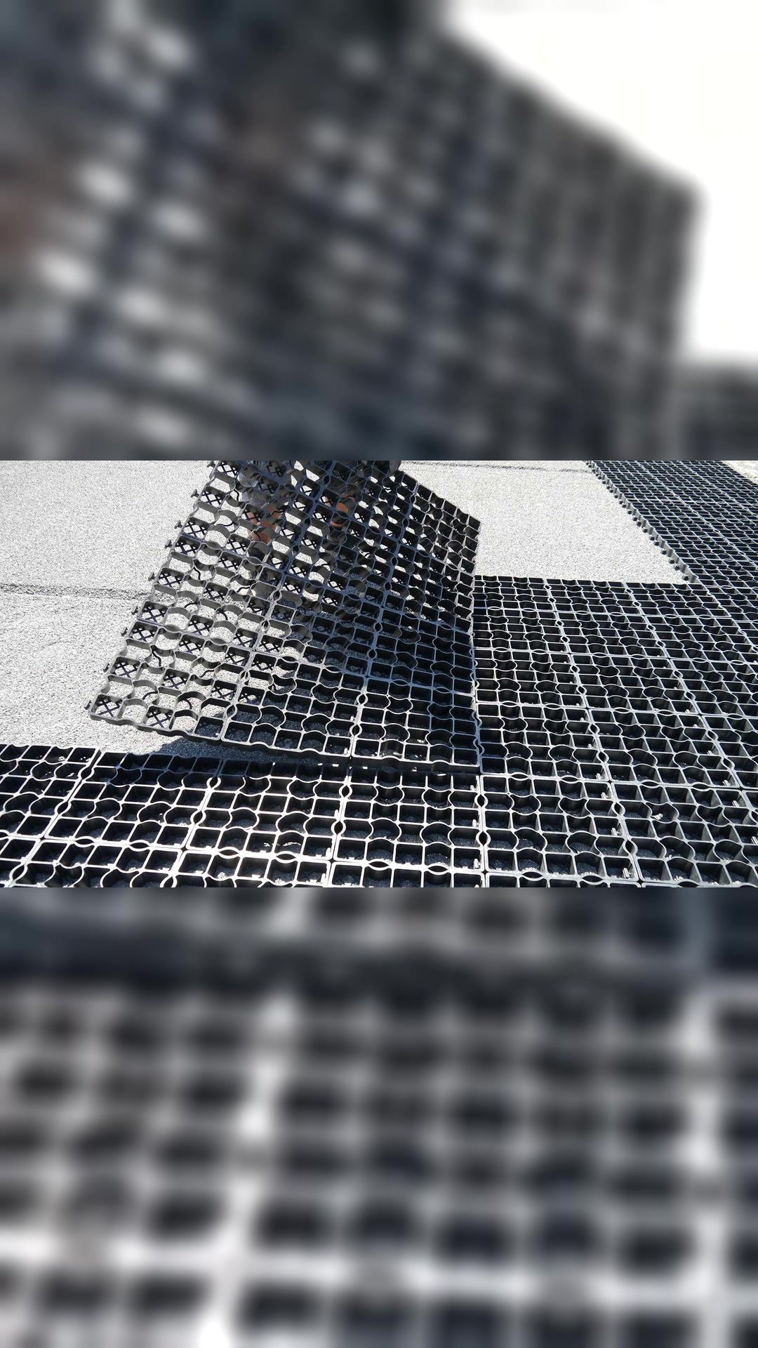 Dalles de stabilisation type ecoraster et antiboue, média 3