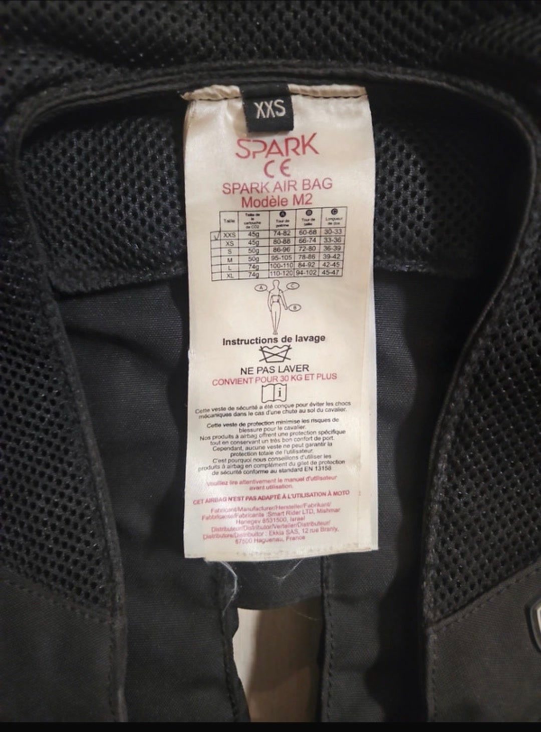 Air bag Spark taille xxs, média 3