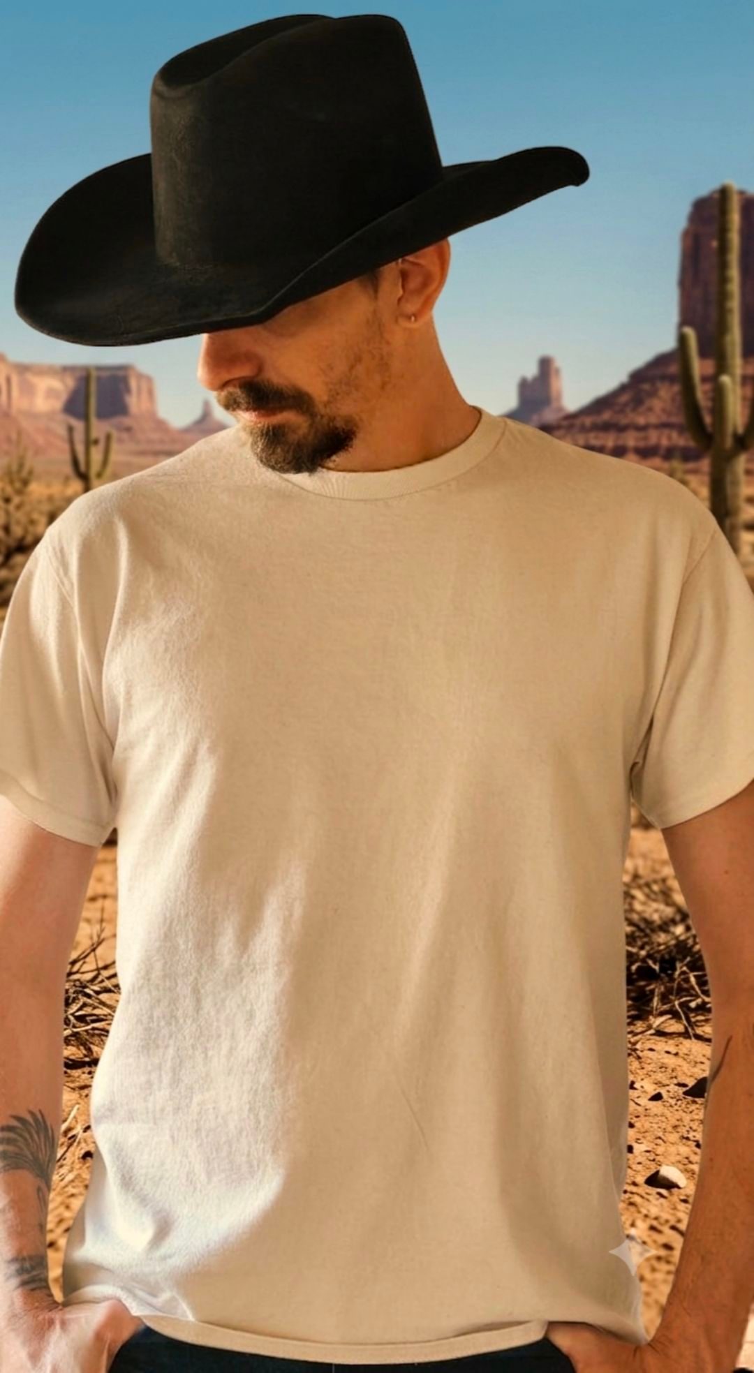T-shirt western, média 3