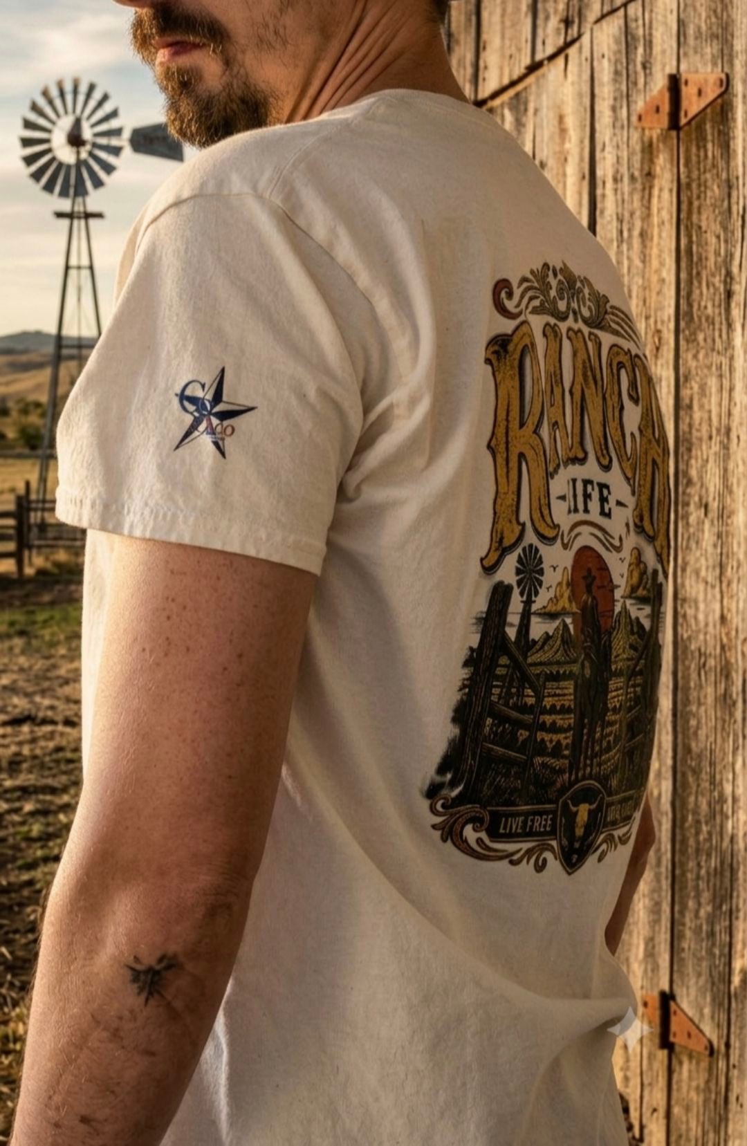 T-shirt western, média 4