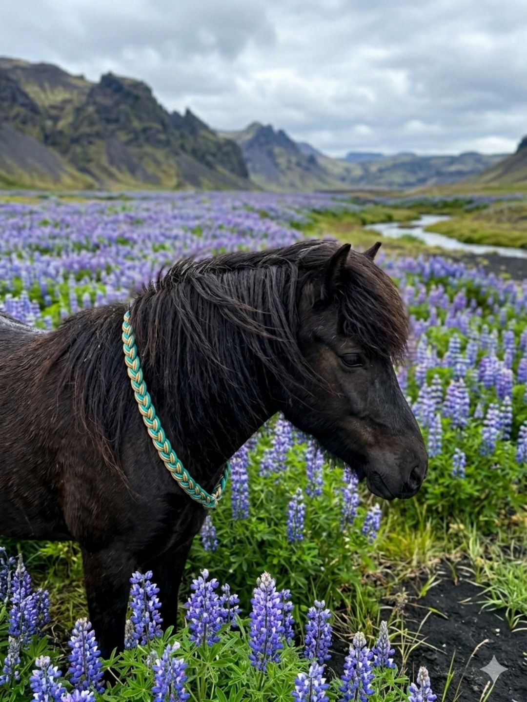 Cordelette poney, média 5