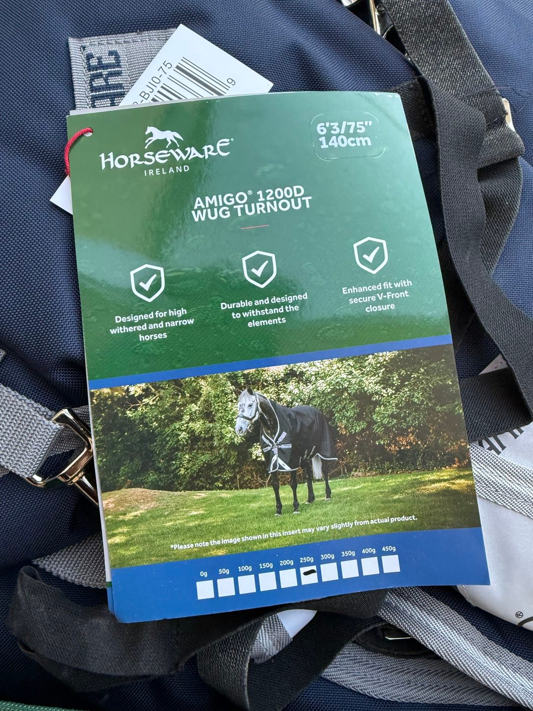 Couverture cheval Amigo bravo 12 250g, média 4