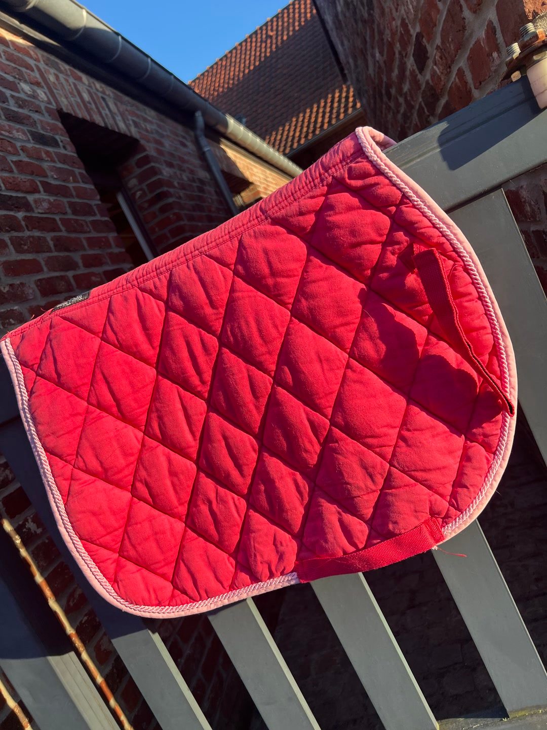 tapis de selle poney rose, média 2