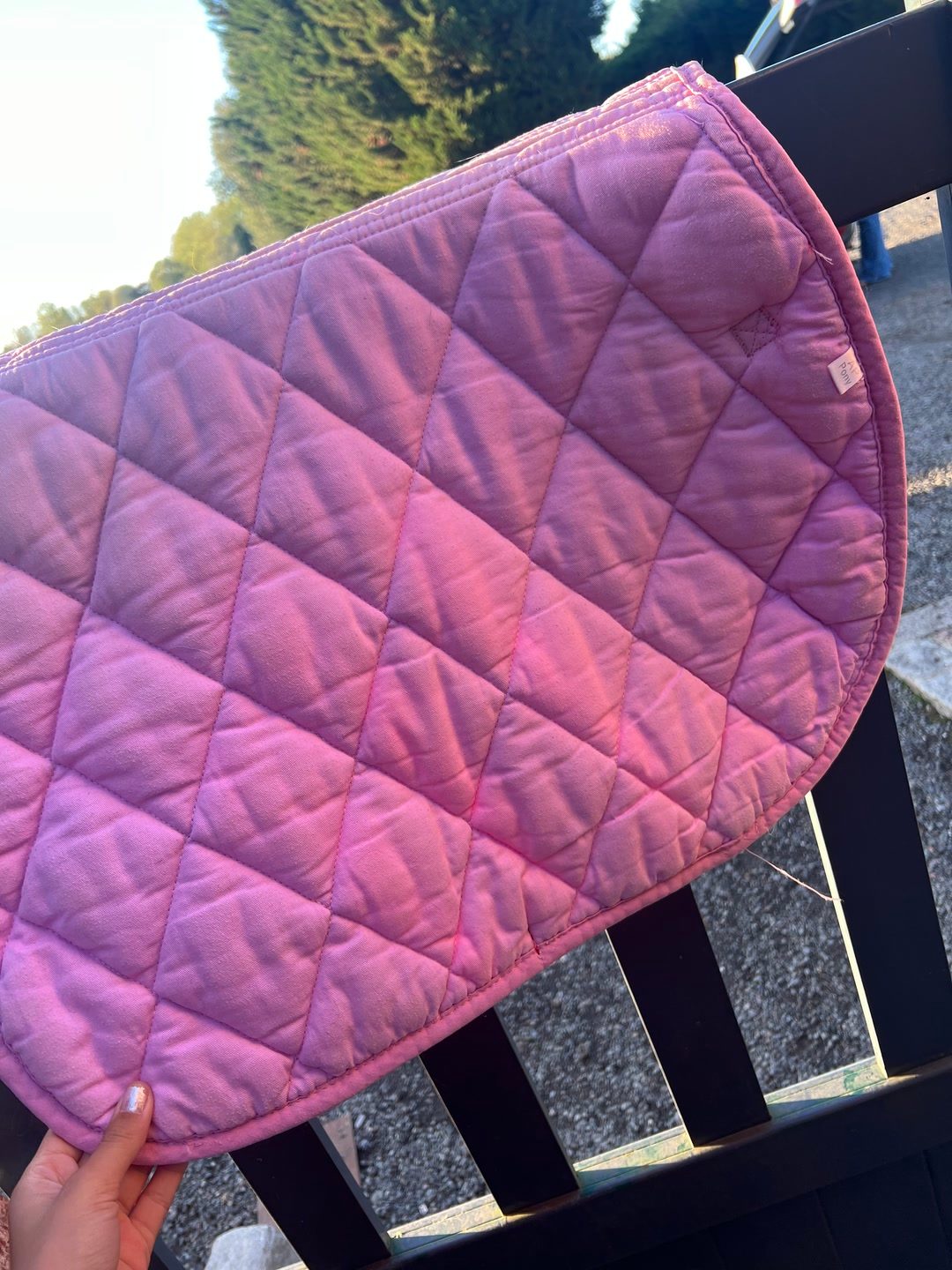 tapis de selle poney rose, média 7
