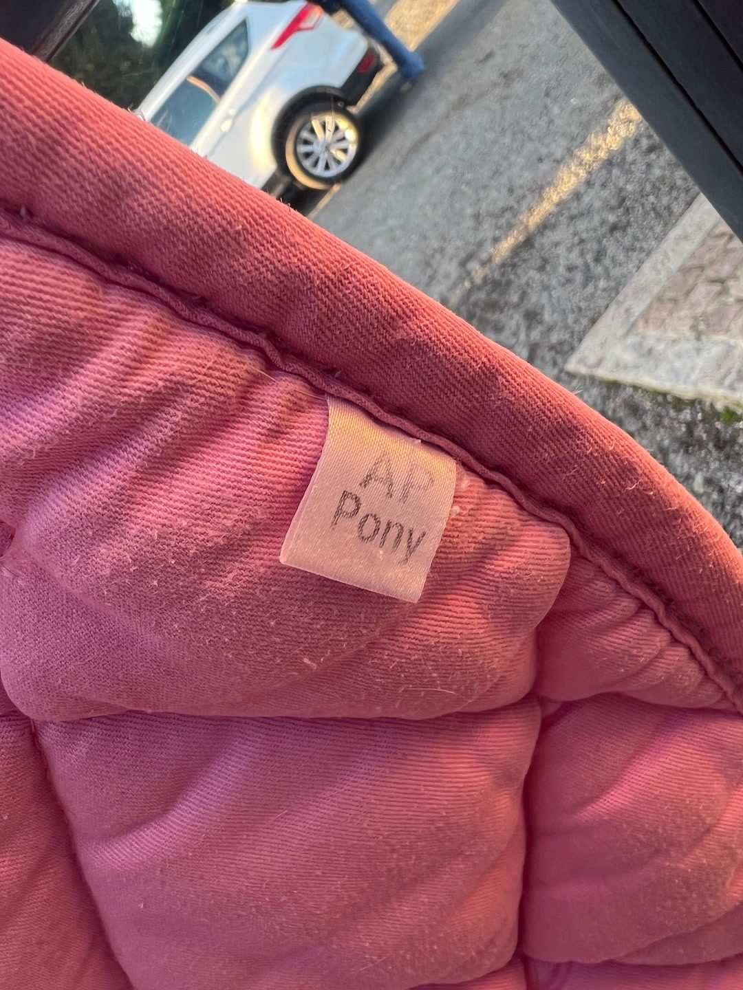 tapis de selle poney rose, média 8