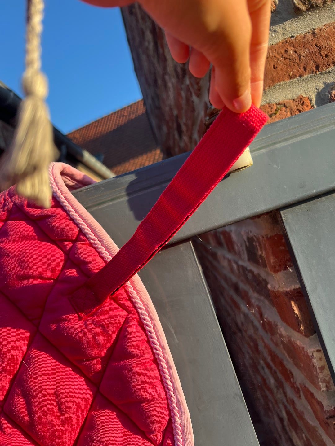 tapis de selle poney rose, média 5