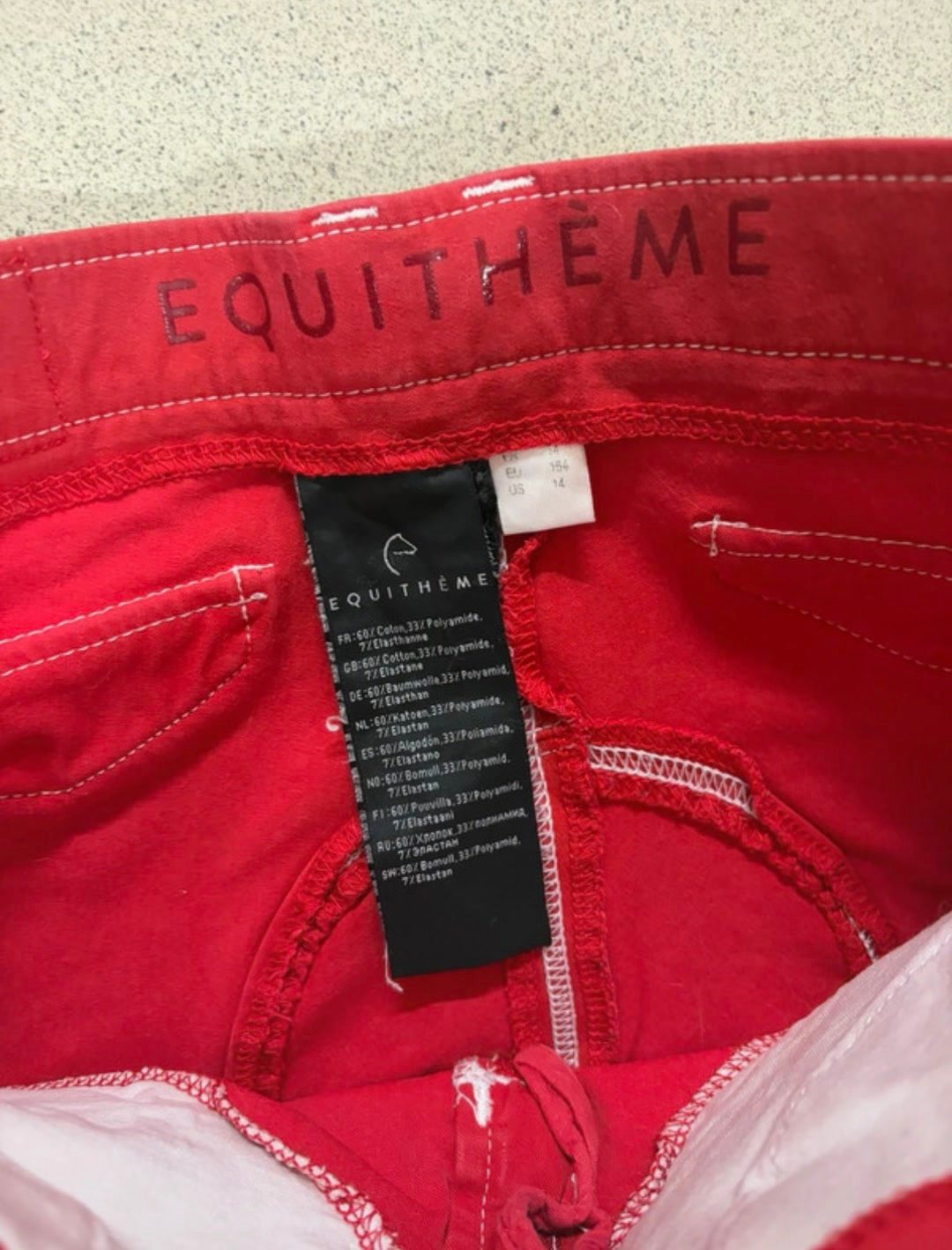 Pantalon d’équitation rouge, média 3