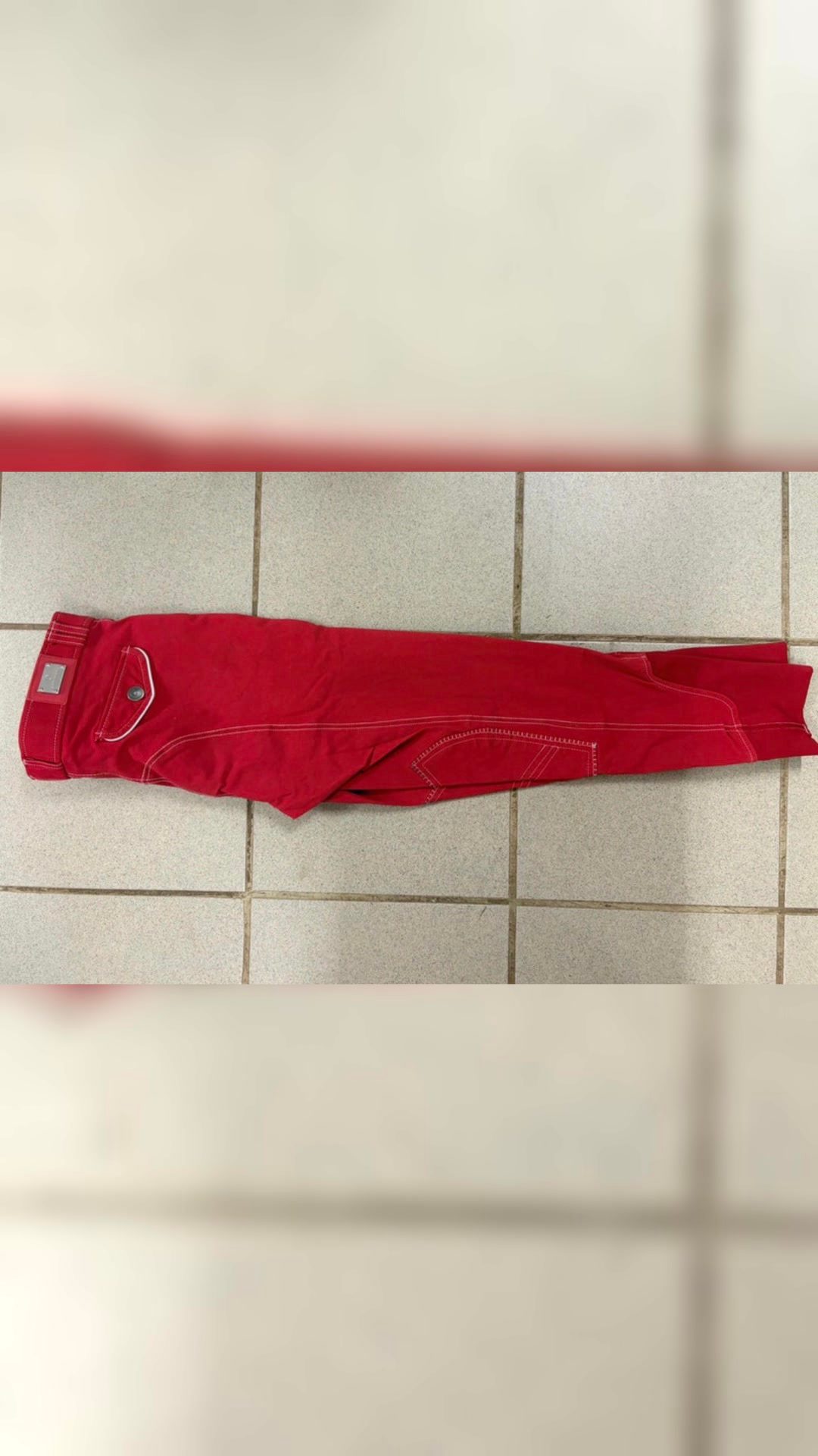 Pantalon d’équitation rouge, média 4